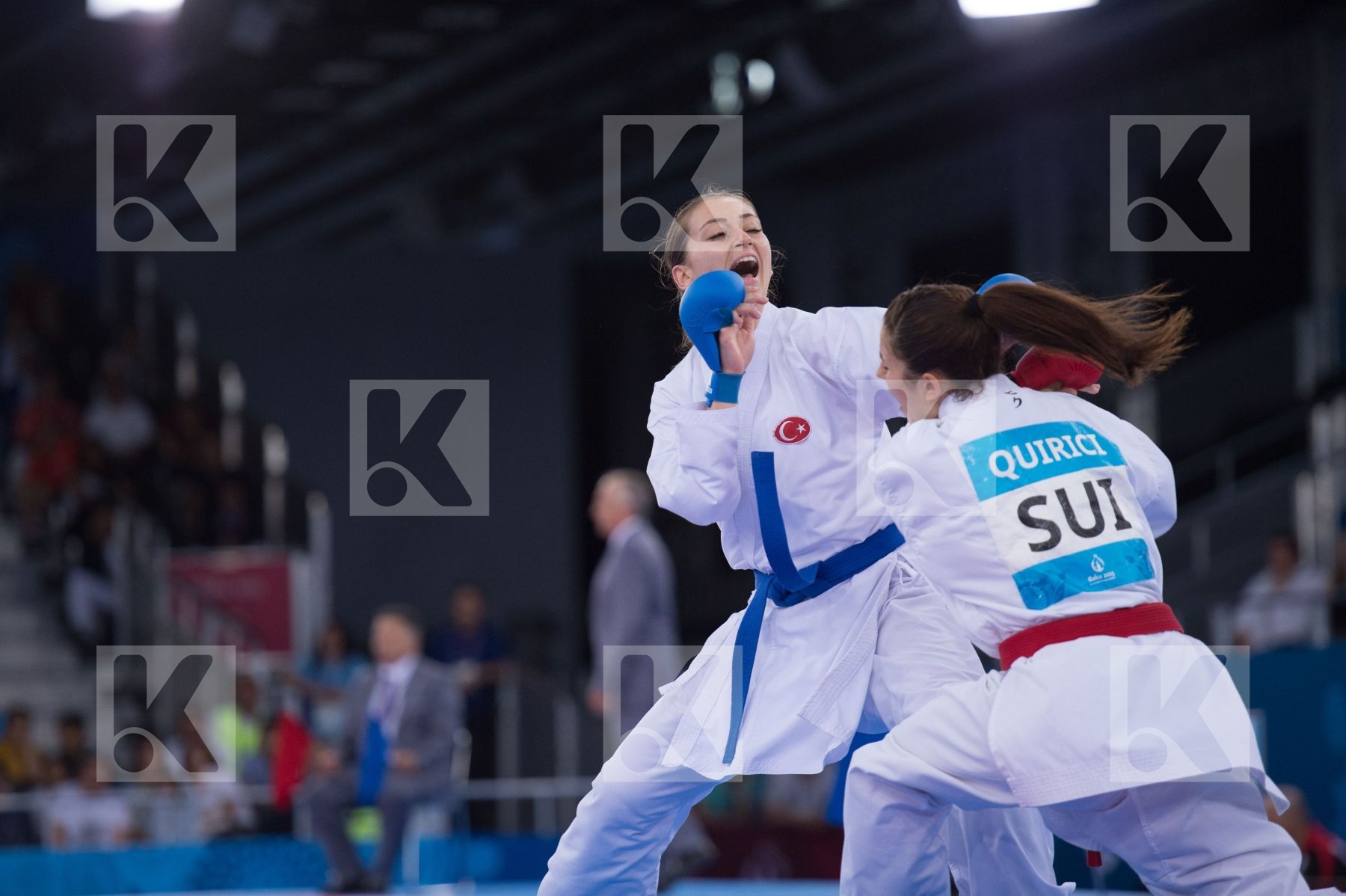 -68 kg Burucu Hafsa Seyda day2 kumite qualification Quirici Elen