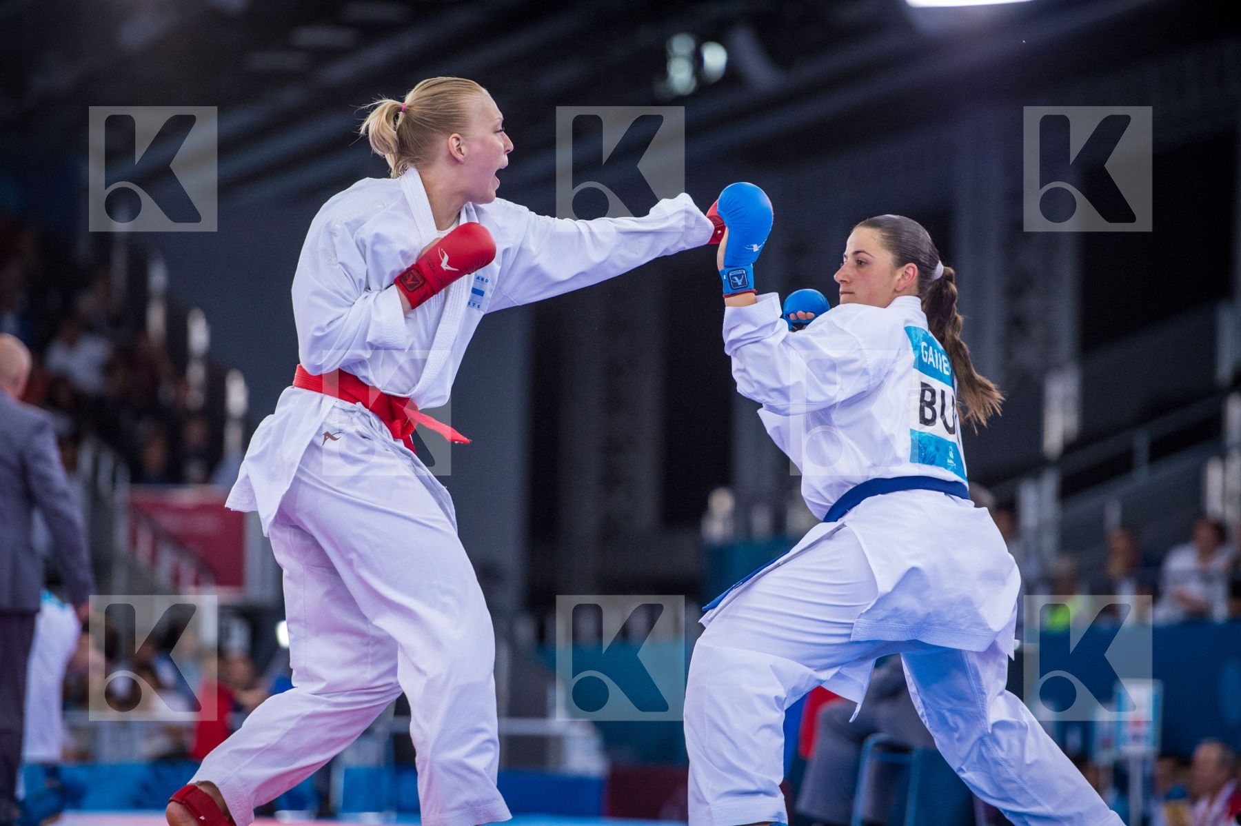 +68 kg Bulgaria day2 Finland Ganeva Borislava kumite Kuusisto He