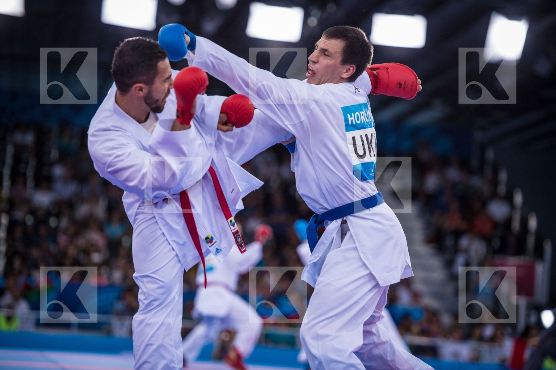-84 kg Azerbaijan day2 Horuna Yaroslav kumite Mamayev Aykhan qua