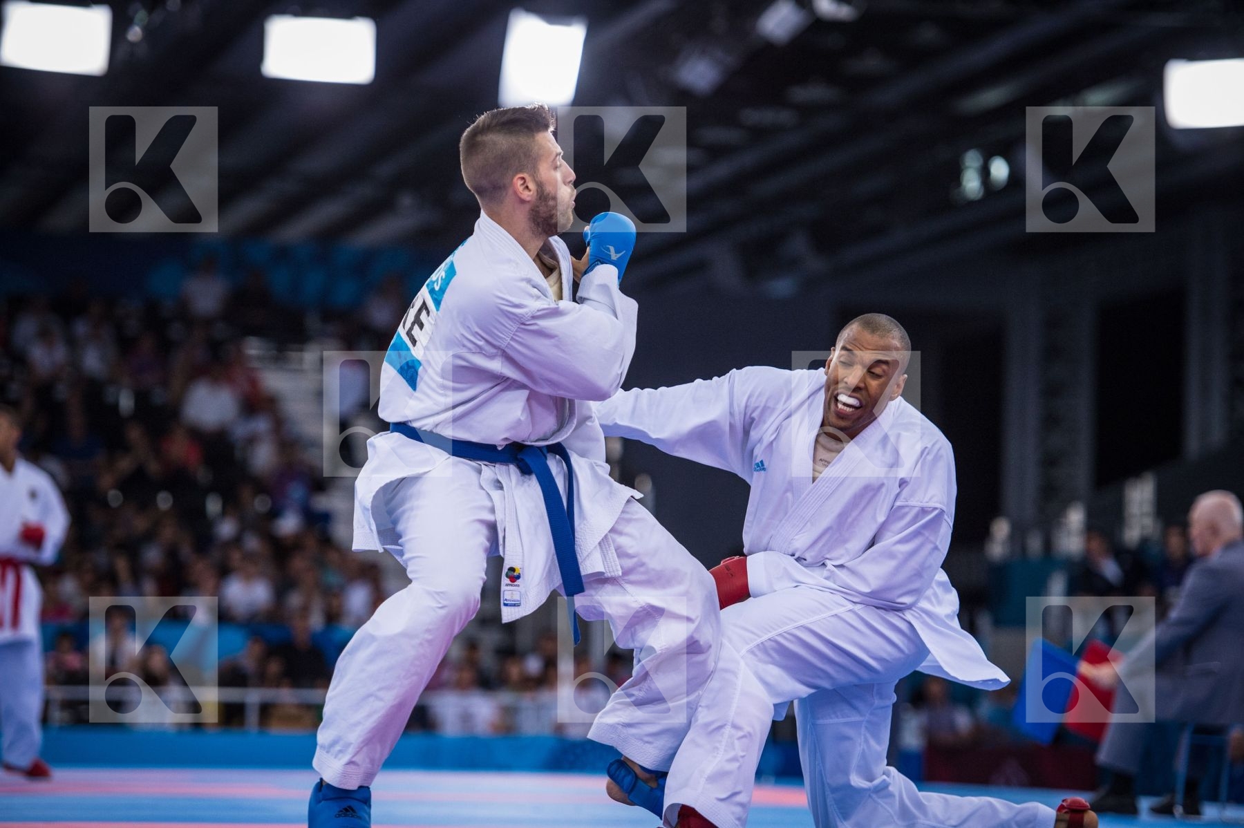 -84 kg day2 France Greece Grillon Kenji kumite qualification Tza
