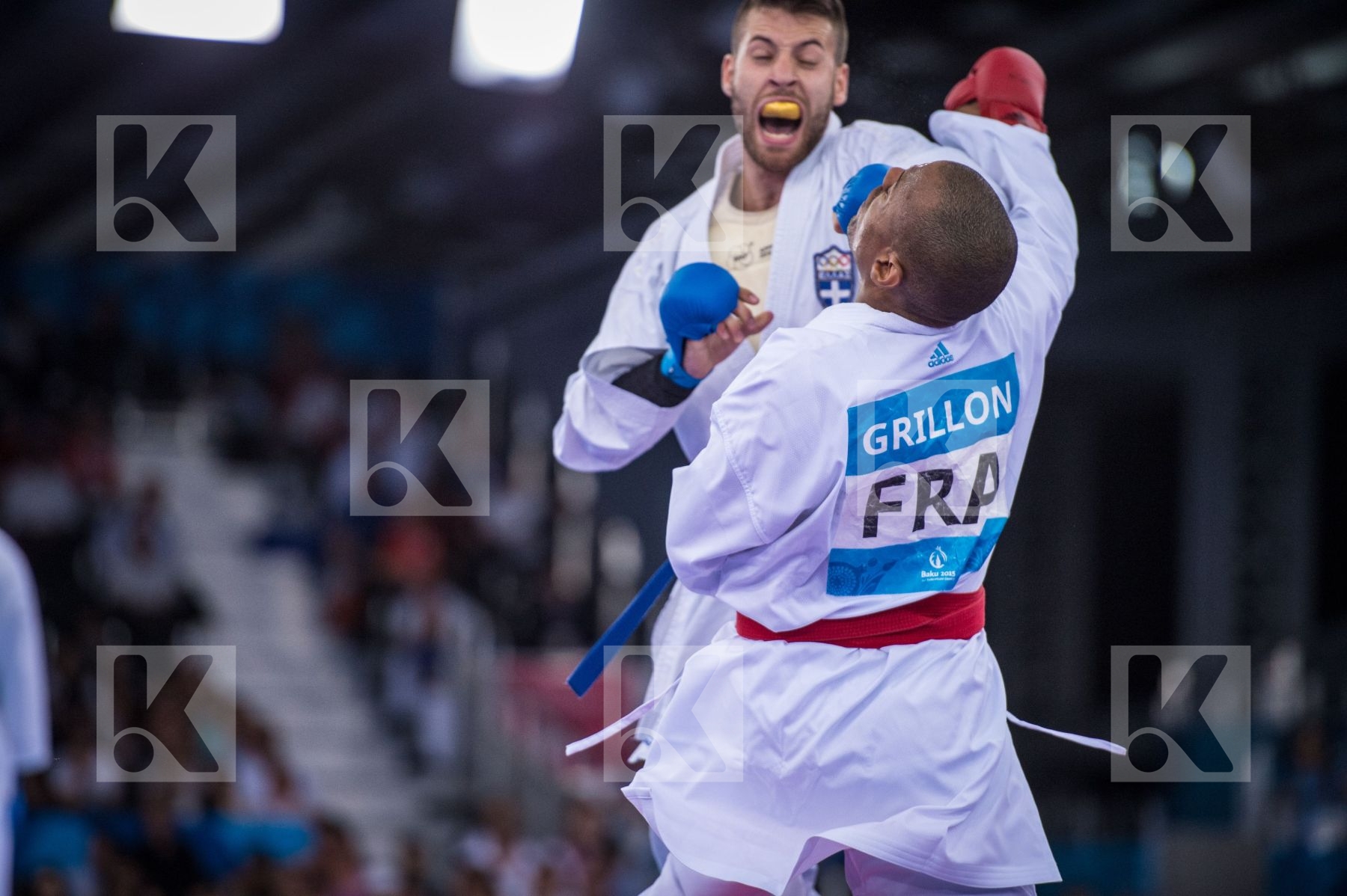 -84 kg day2 France Greece Grillon Kenji kumite qualification Tza