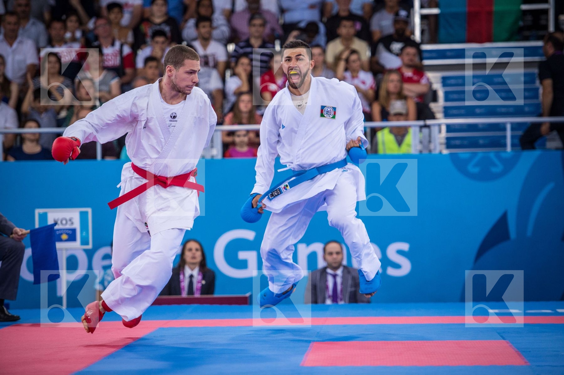 -84 kg Azerbaijan day2 Karaqi Alvin Kosovo kumite Mamayev Aykhan