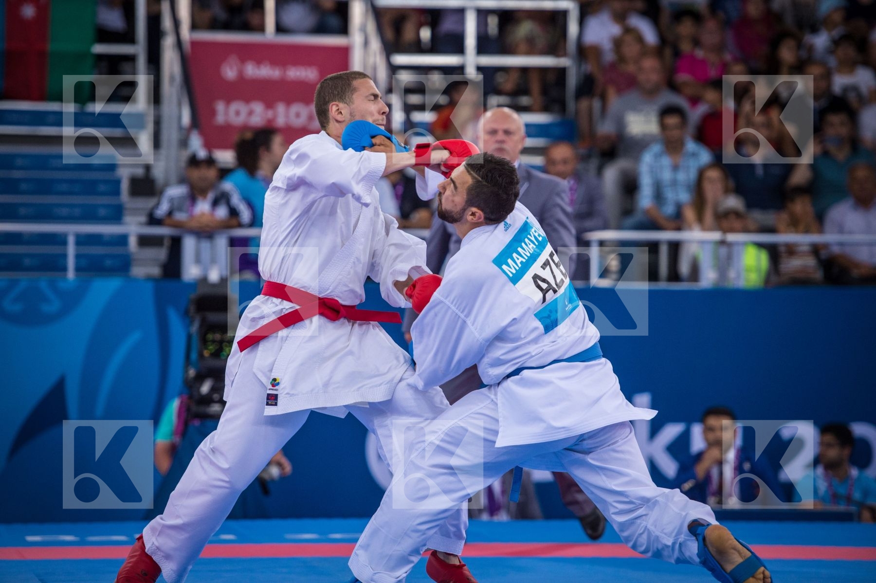 -84 kg Azerbaijan day2 Karaqi Alvin Kosovo kumite Mamayev Aykhan