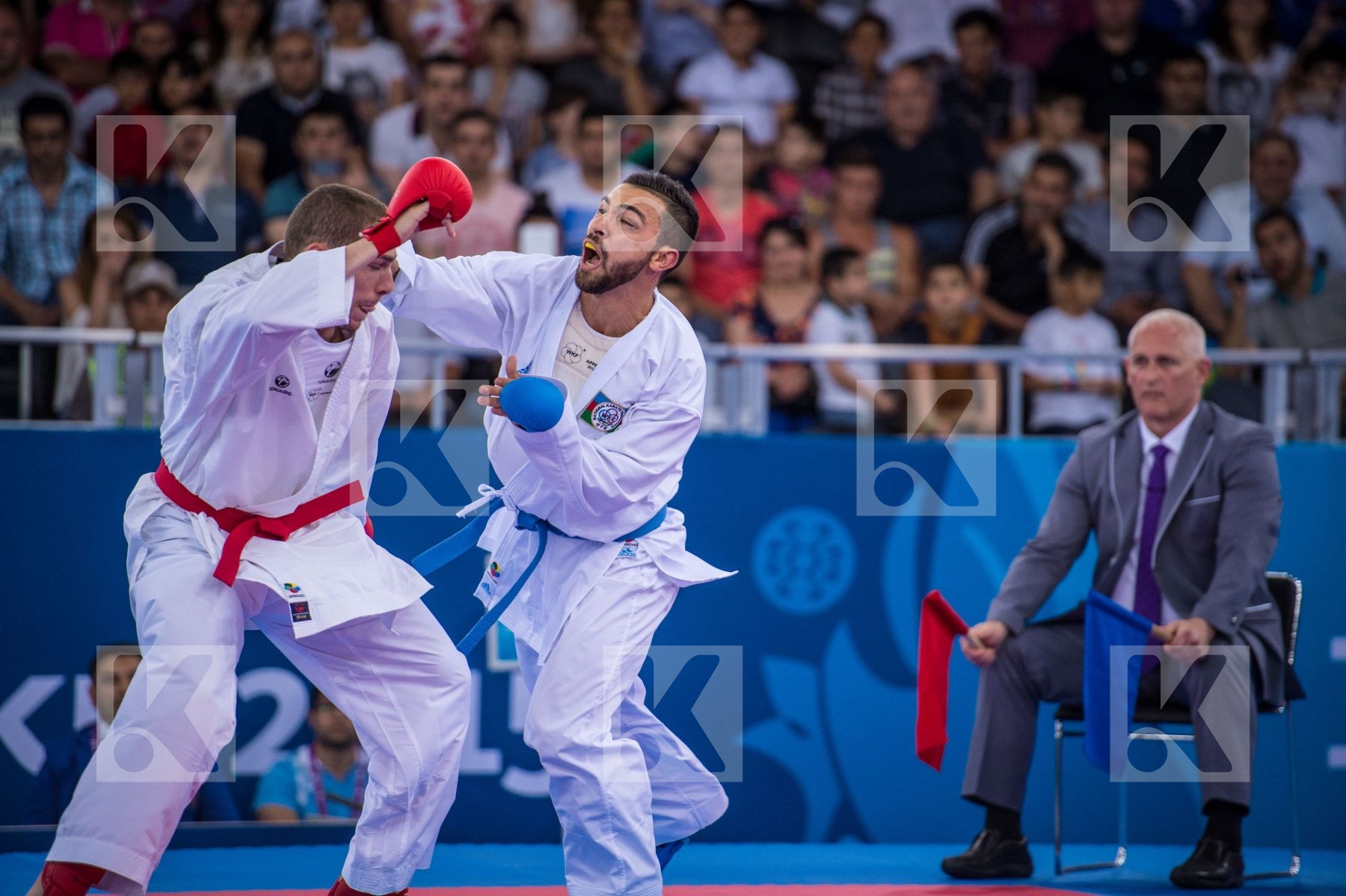 -84 kg Azerbaijan day2 Karaqi Alvin Kosovo kumite Mamayev Aykhan