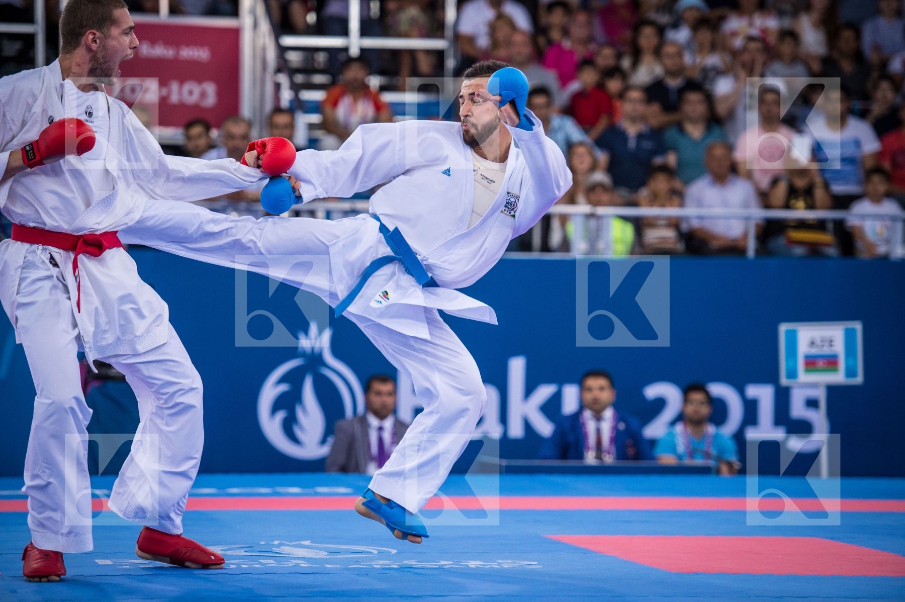 -84 kg Azerbaijan day2 Karaqi Alvin Kosovo kumite Mamayev Aykhan