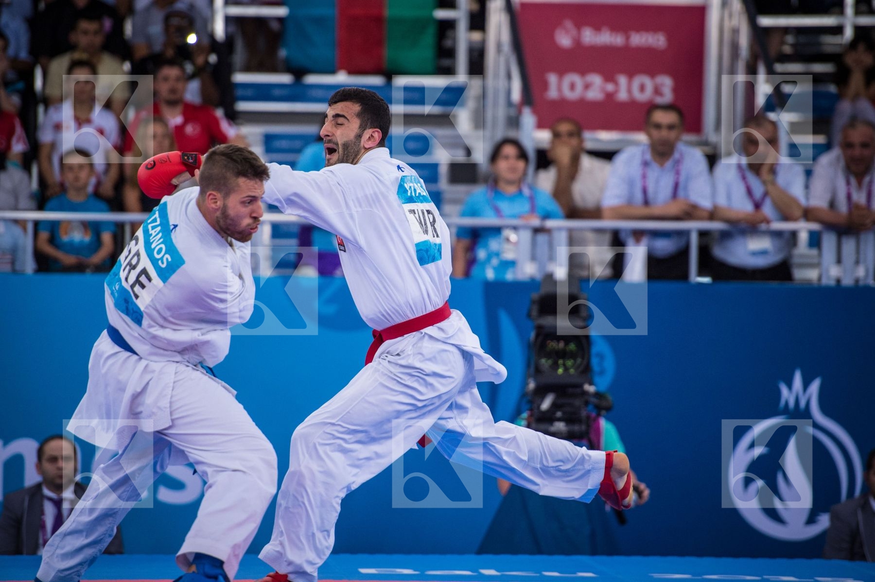 -84 kg Aktas Ugur day2 Greece kumite qualification Turkey Tzanos