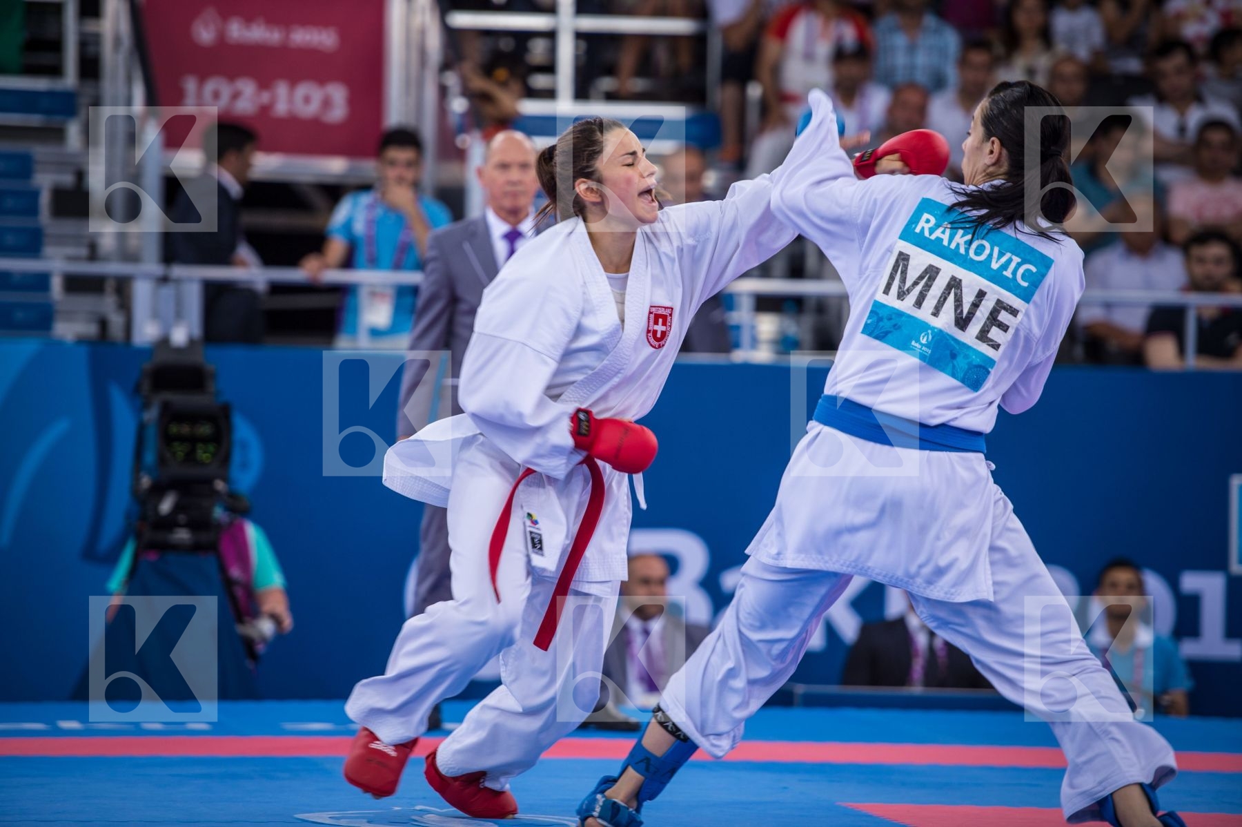 -68 kg bronze finals kumite Montenegro Quirici Elena Rakovic Mar