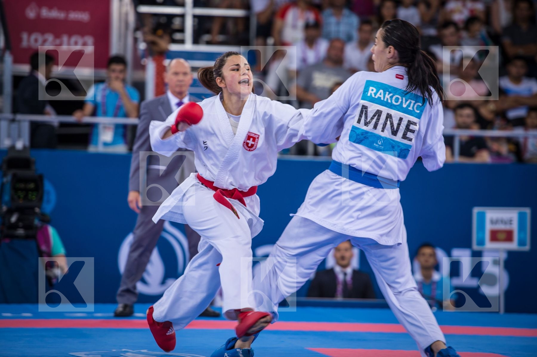 -68 kg bronze finals kumite Montenegro Quirici Elena Rakovic Mar