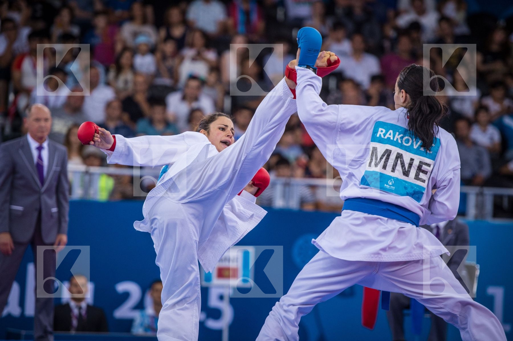 -68 kg bronze finals kumite Montenegro Quirici Elena Rakovic Mar