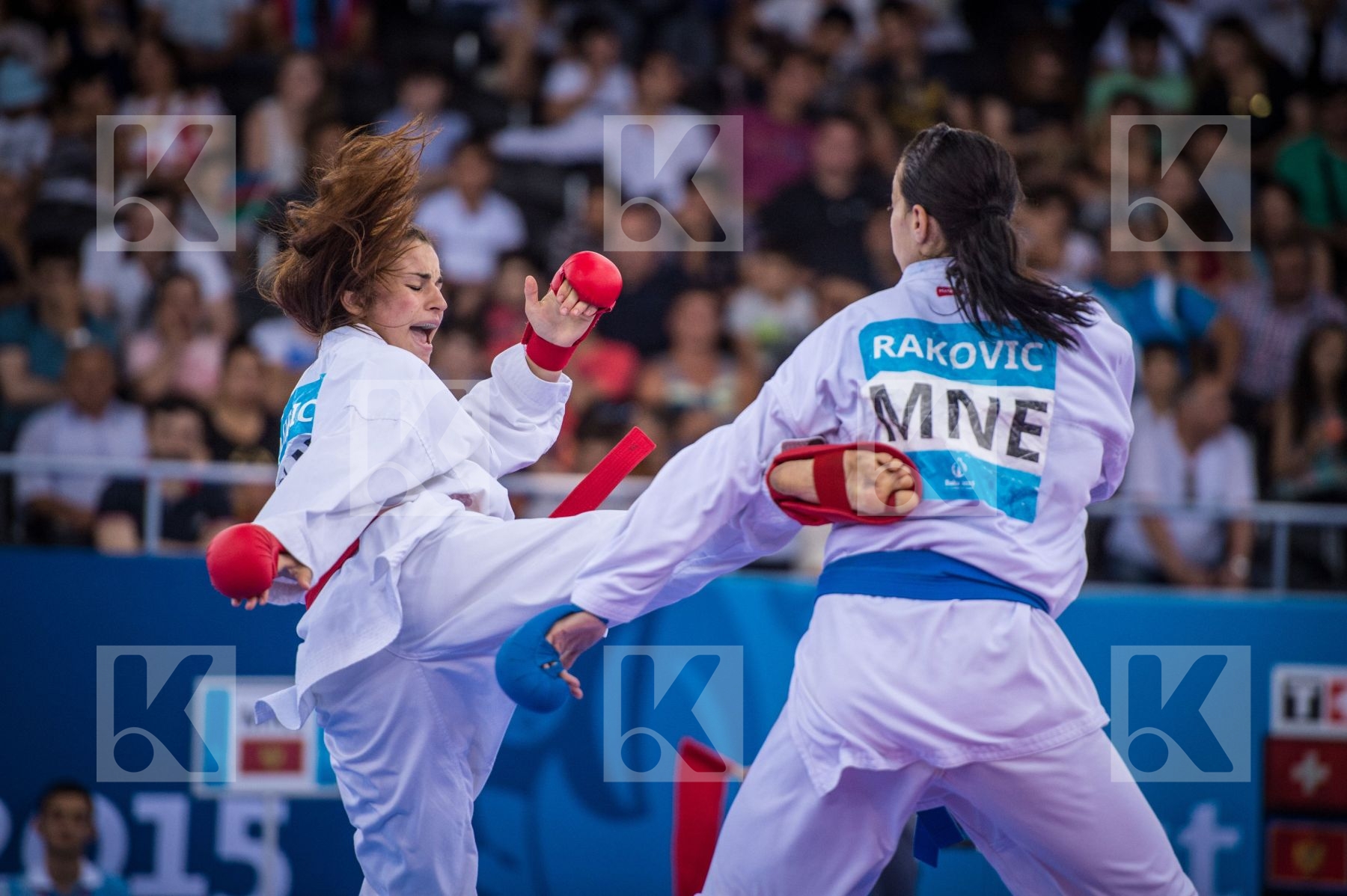 -68 kg bronze finals kumite Montenegro Quirici Elena Rakovic Mar