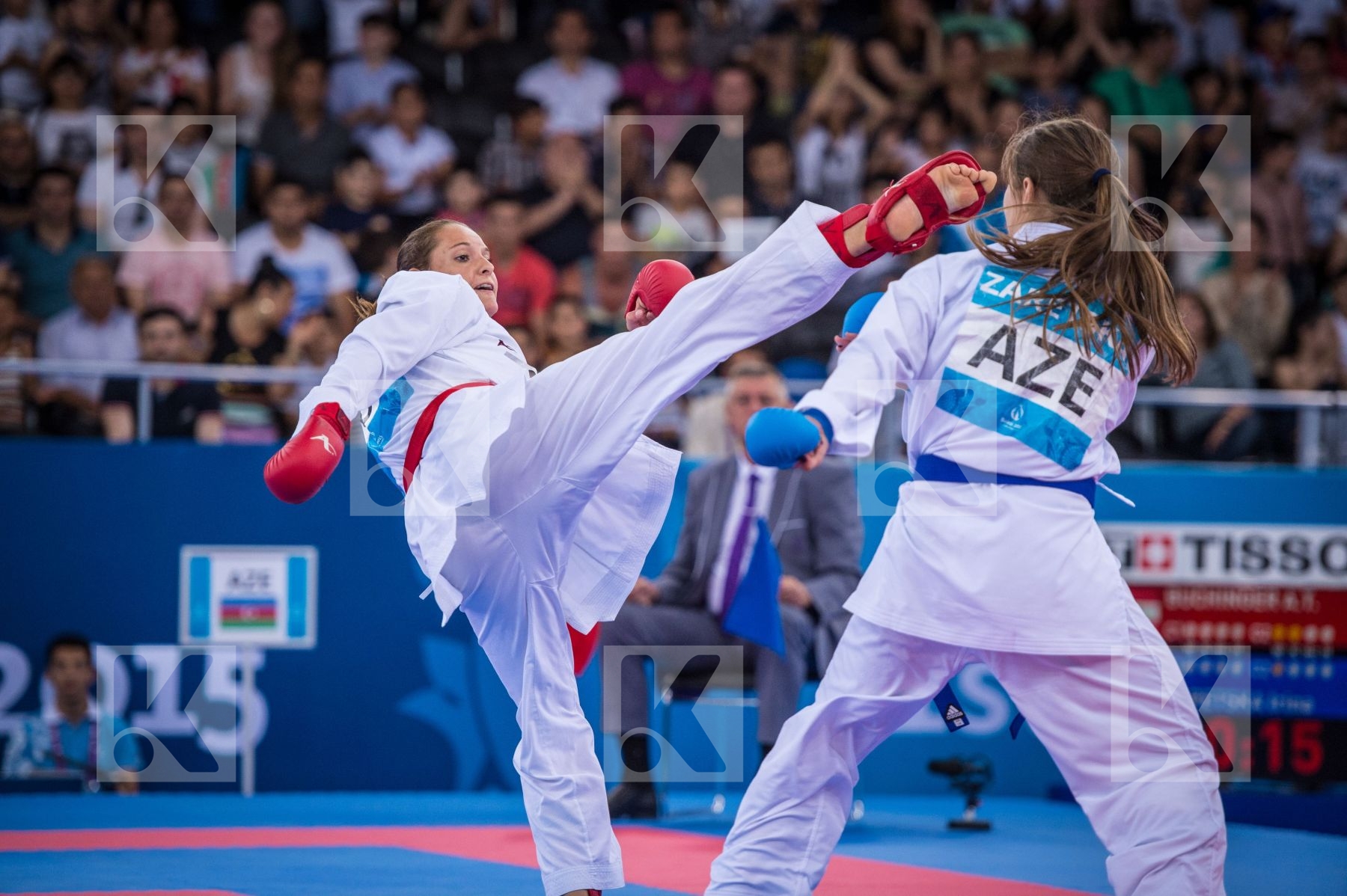-68 kg Austria Azerbaijan Buchinger Alisa finals kumite Zaretska
