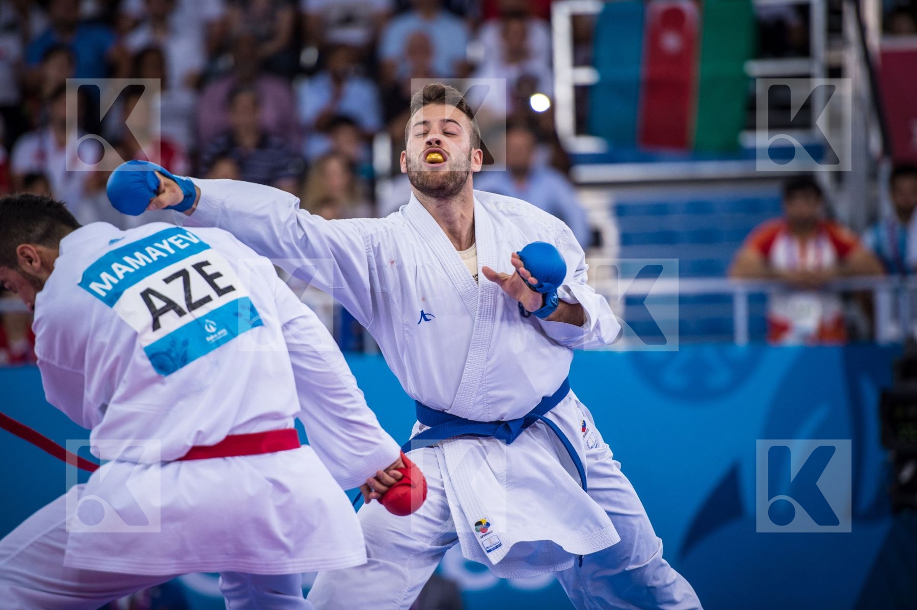 -84 kg Azerbaijan finals Greece kumite Mamayev Aykhan Tzanos Geo
