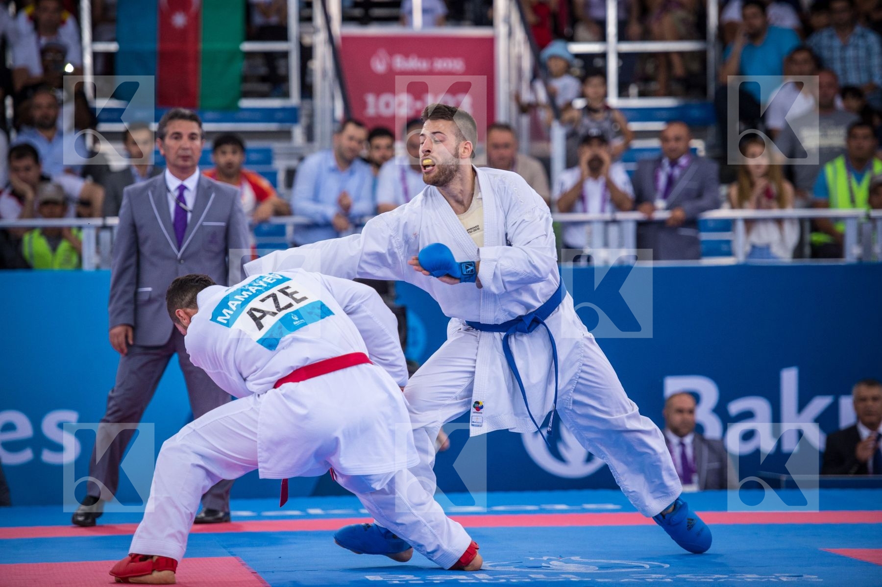 -84 kg Azerbaijan finals Greece kumite Mamayev Aykhan Tzanos Geo