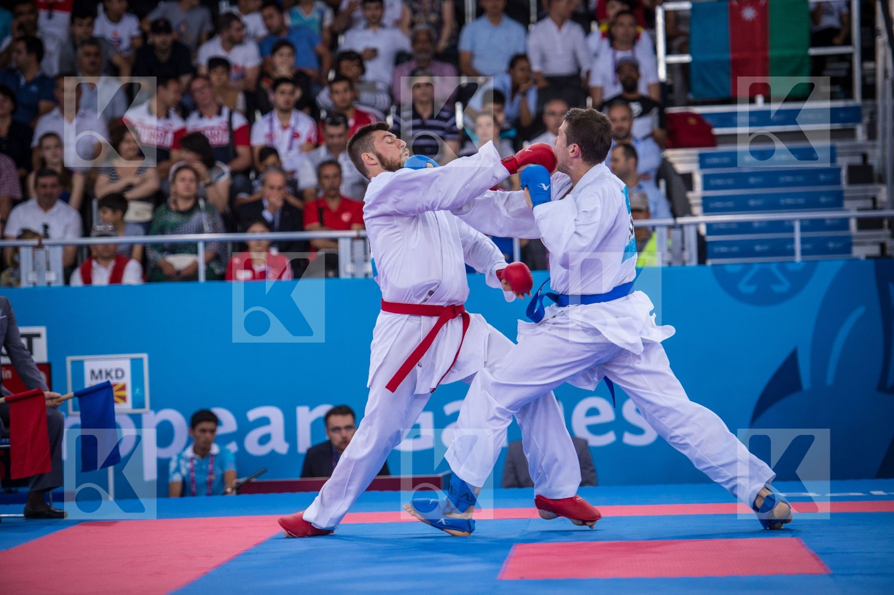 +84 kg Bitevic Slobodan bronze Fyr Of Macedonia kumite Nestorovs
