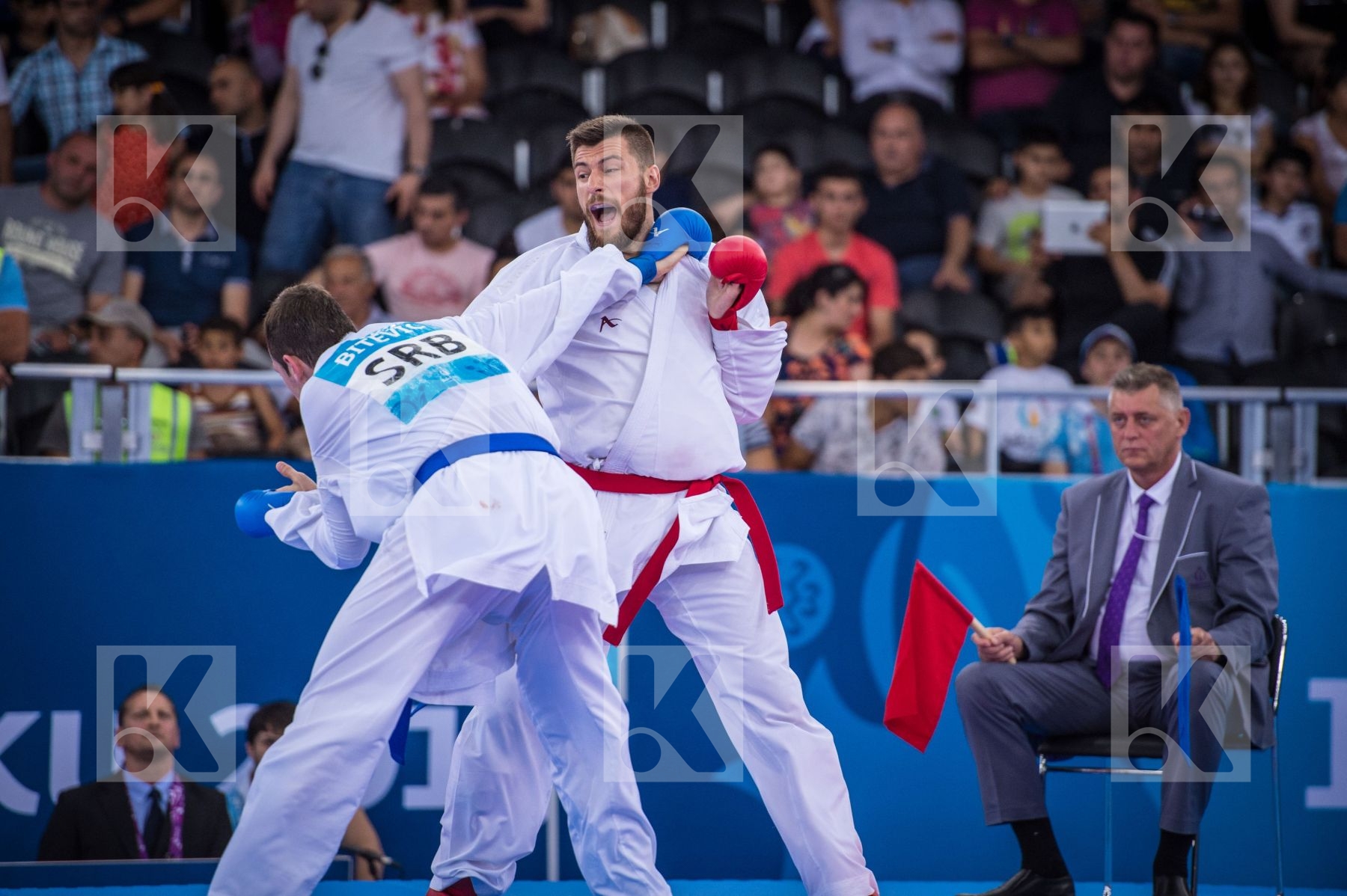+84 kg Bitevic Slobodan bronze Fyr Of Macedonia kumite Nestorovs