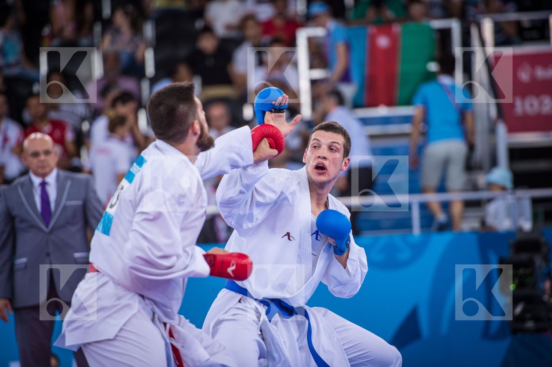 +84 kg Bitevic Slobodan bronze Fyr Of Macedonia kumite Nestorovs