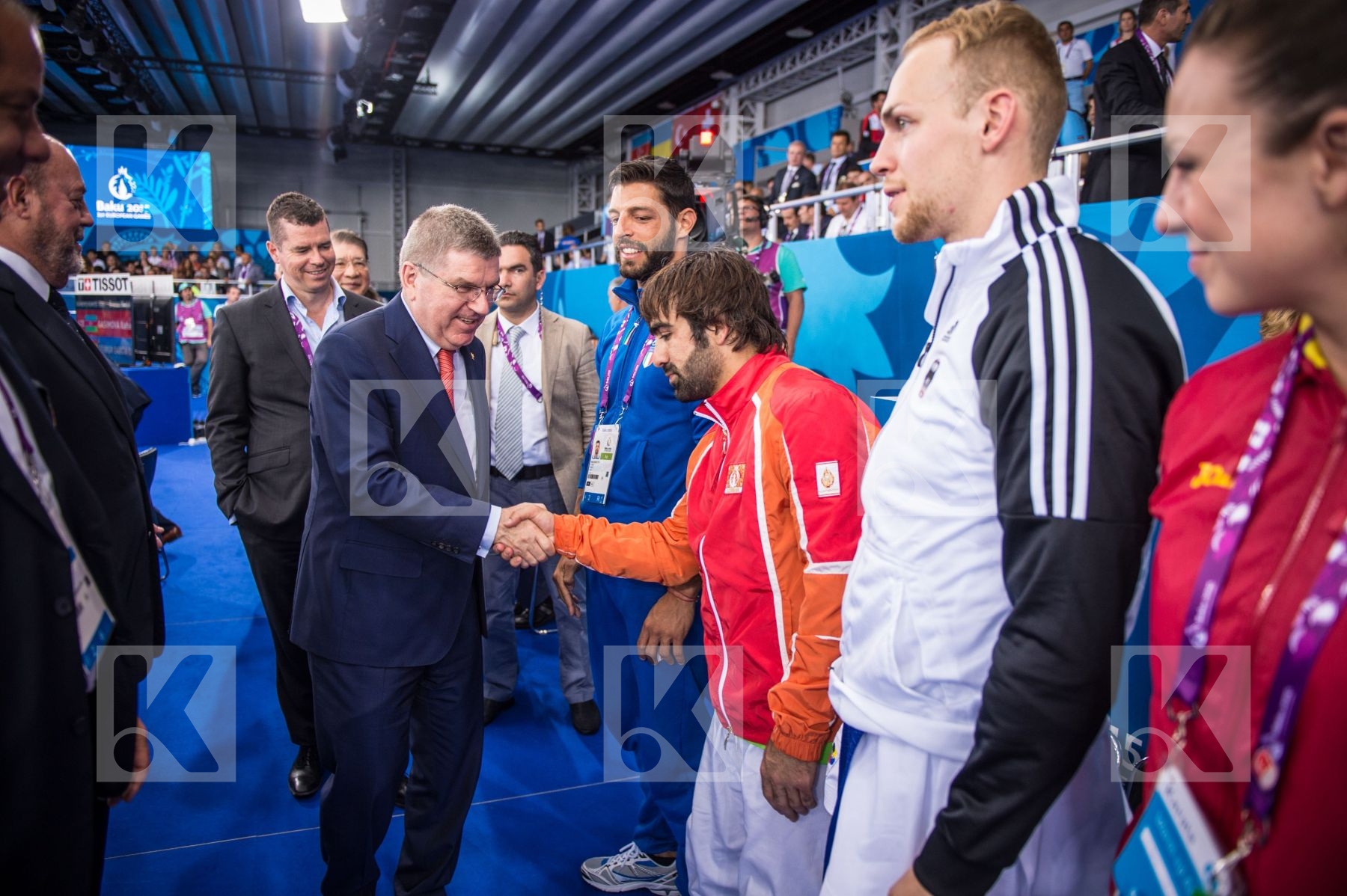 Bach Thomas  meets athletes