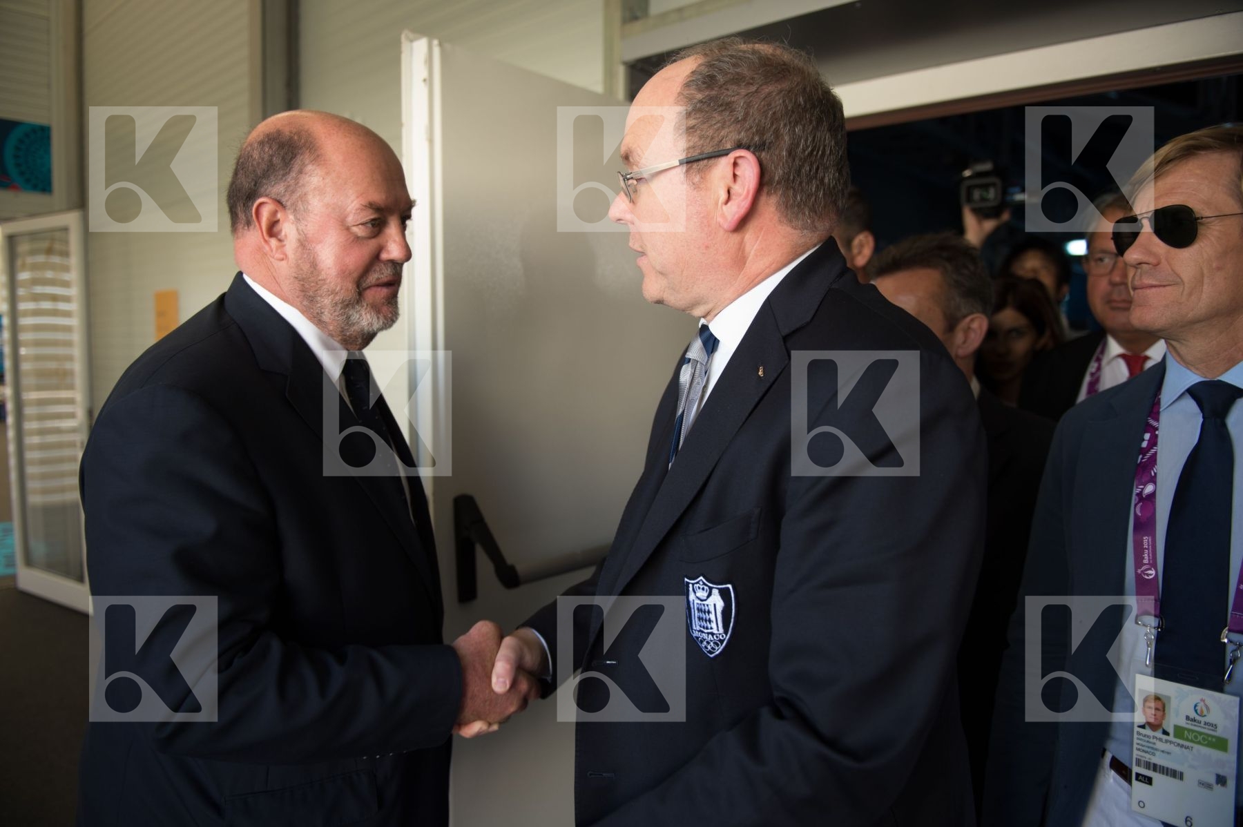 Espinos Antonio and Prince ALbert II