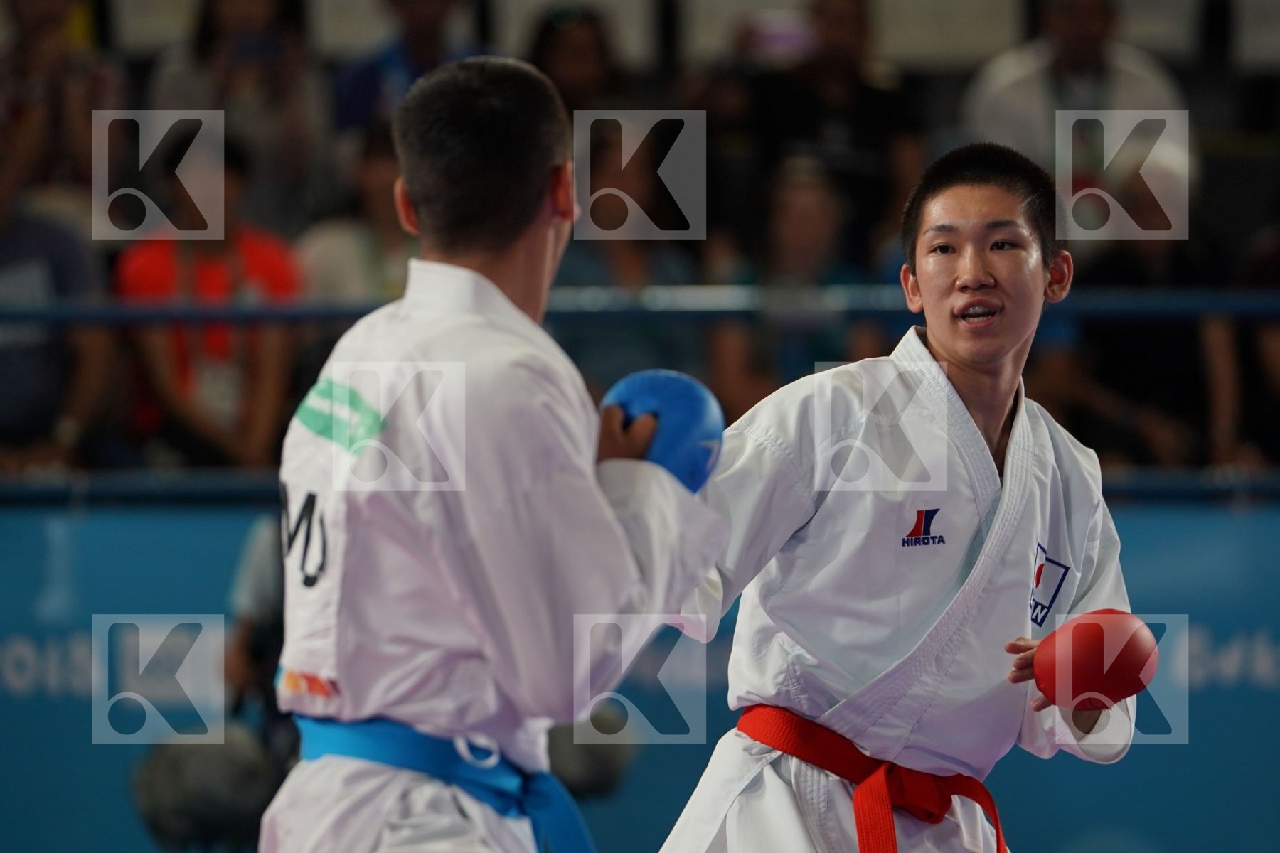 MASAKI YAMAOKA (JAPAN) vs FAHIK VESELI (FYR OF MACEDONIA) in Junior Kumite Male Ð 61 Kg - Semifinal