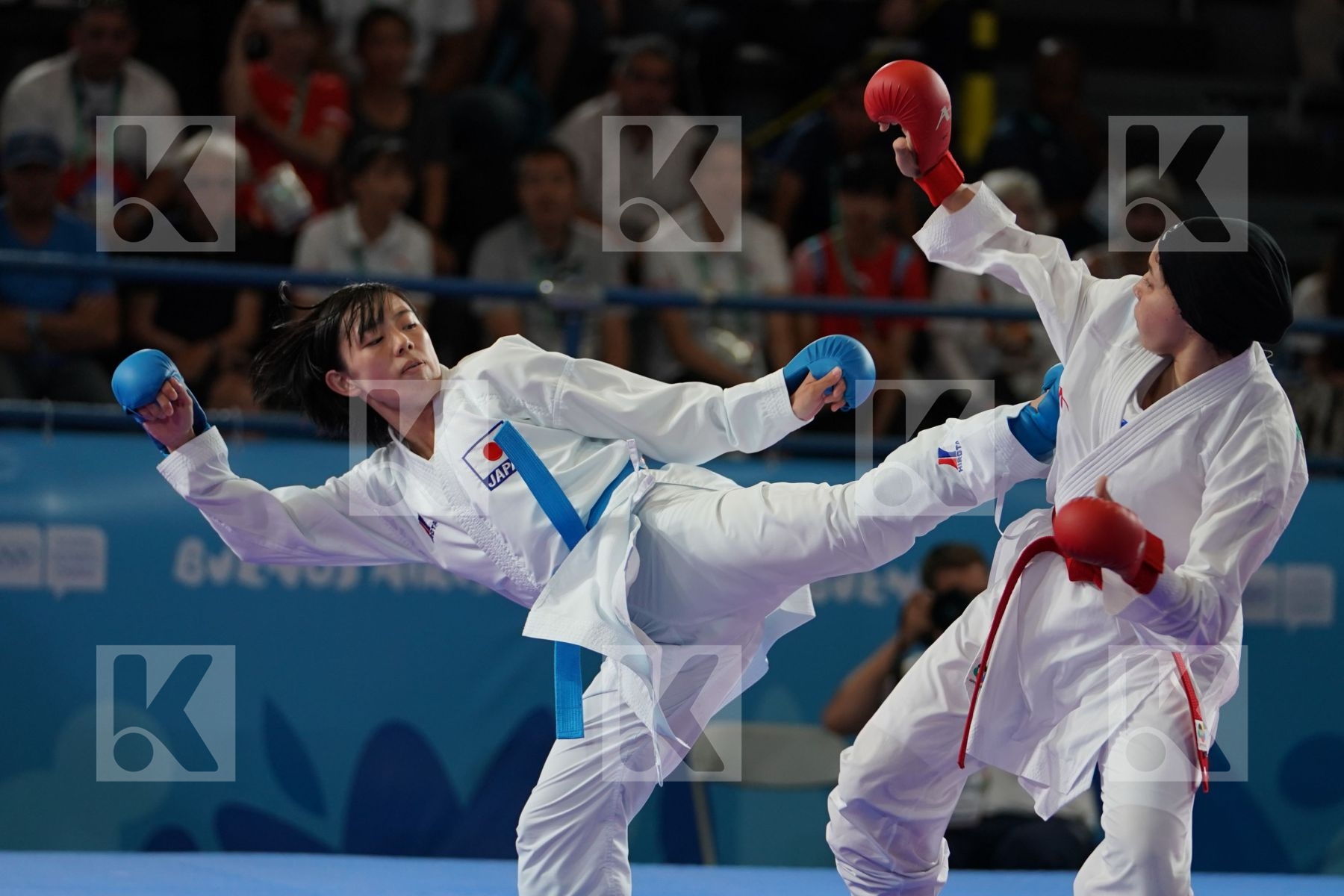 YASMIN NASR (EGYPT) vs RINKA TAHATA (JAPAN) in Junior Kumite Female -53Kg - Gold bout