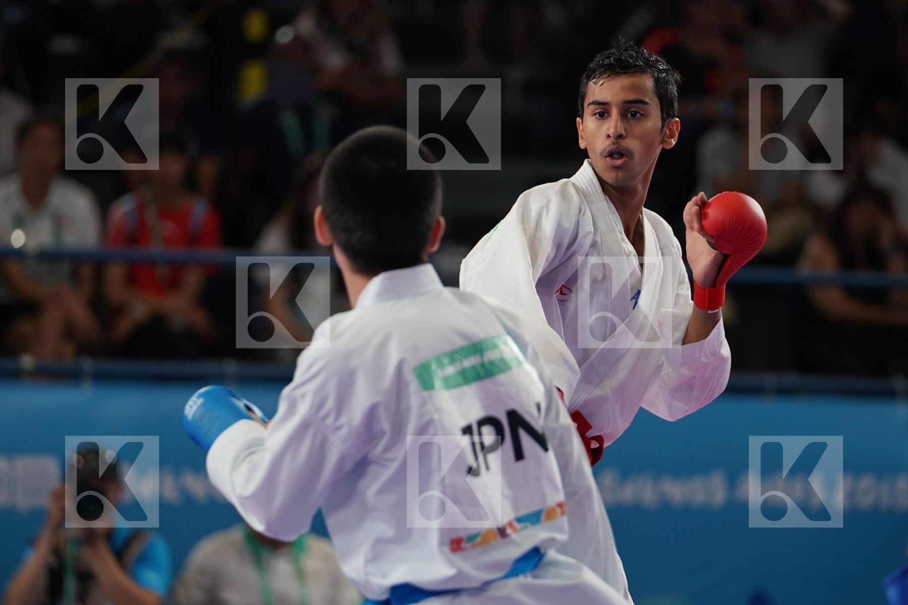 MOHAMMED ALASSIRI (SAUDI ARABIA) vs MASAKI YAMAOKA (JAPAN) in Junior Kumite Male Ð 61 Kg - Gold bout