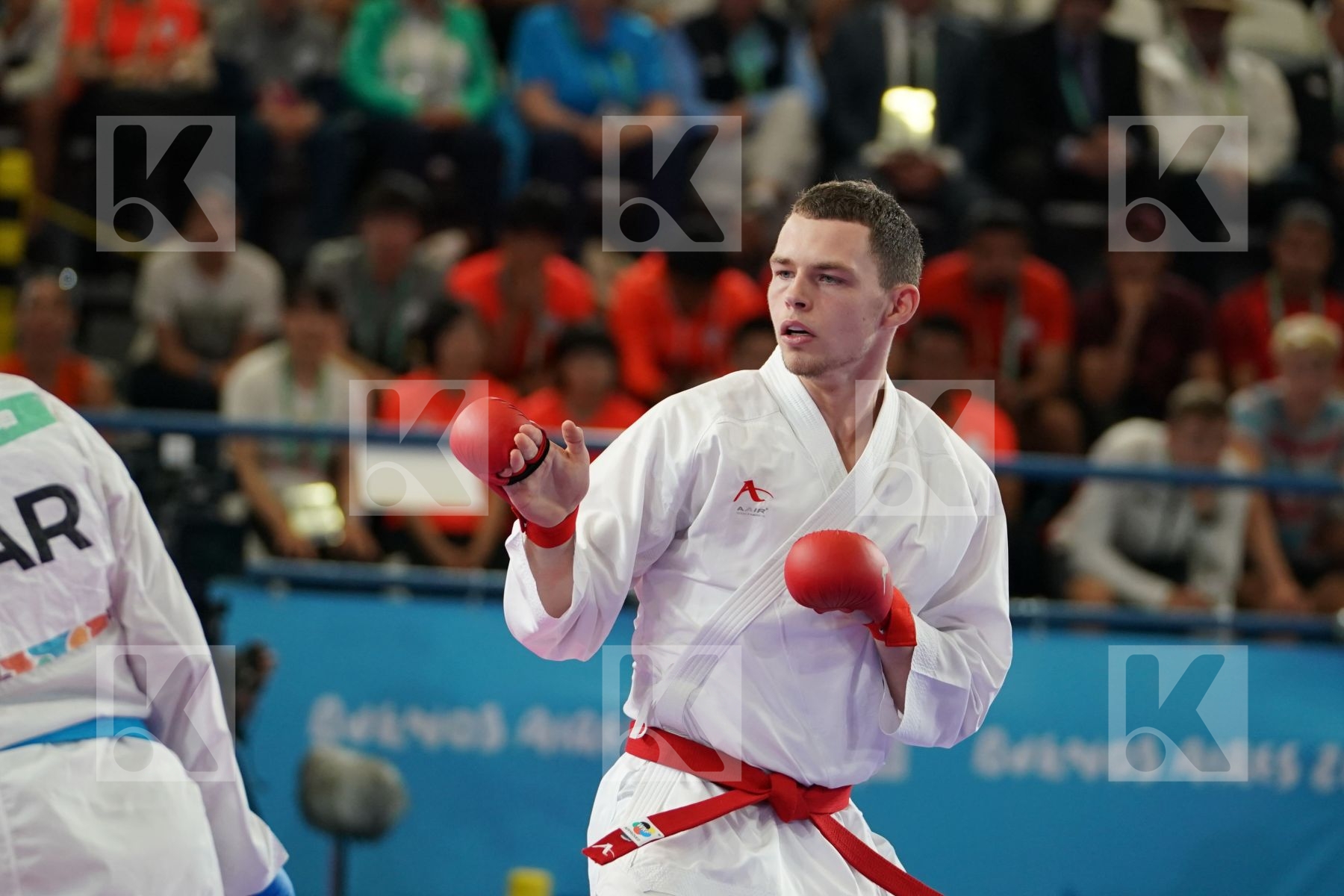 SEAN MC CARTHY CREAN (IRELAND) vs NABIL ECH-CHAABI (MOROCCO) in Junior Kumite Male 68 + Kg - Semifinal