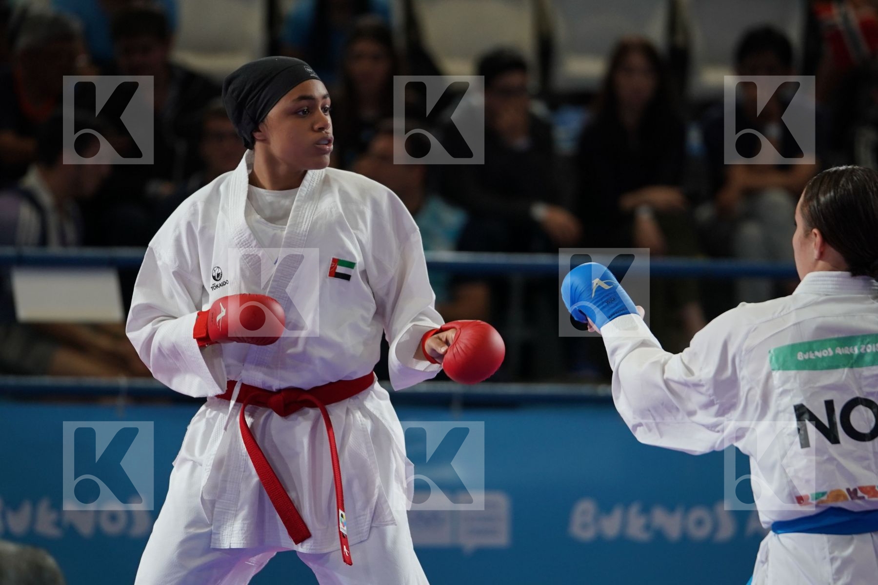 KYRIAKI KYDONAKI (GREECE) vs LAUREN PAIGE SALISBURY (GREAT BRITAIN) in Junior Kumite Female 59+ Kg - Qualification