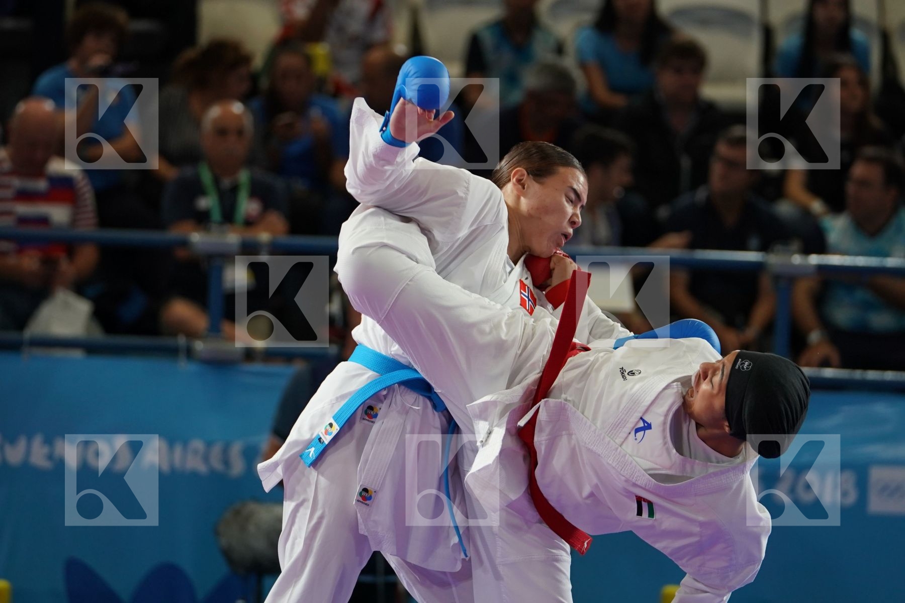 KYRIAKI KYDONAKI (GREECE) vs LAUREN PAIGE SALISBURY (GREAT BRITAIN) in Junior Kumite Female 59+ Kg - Qualification