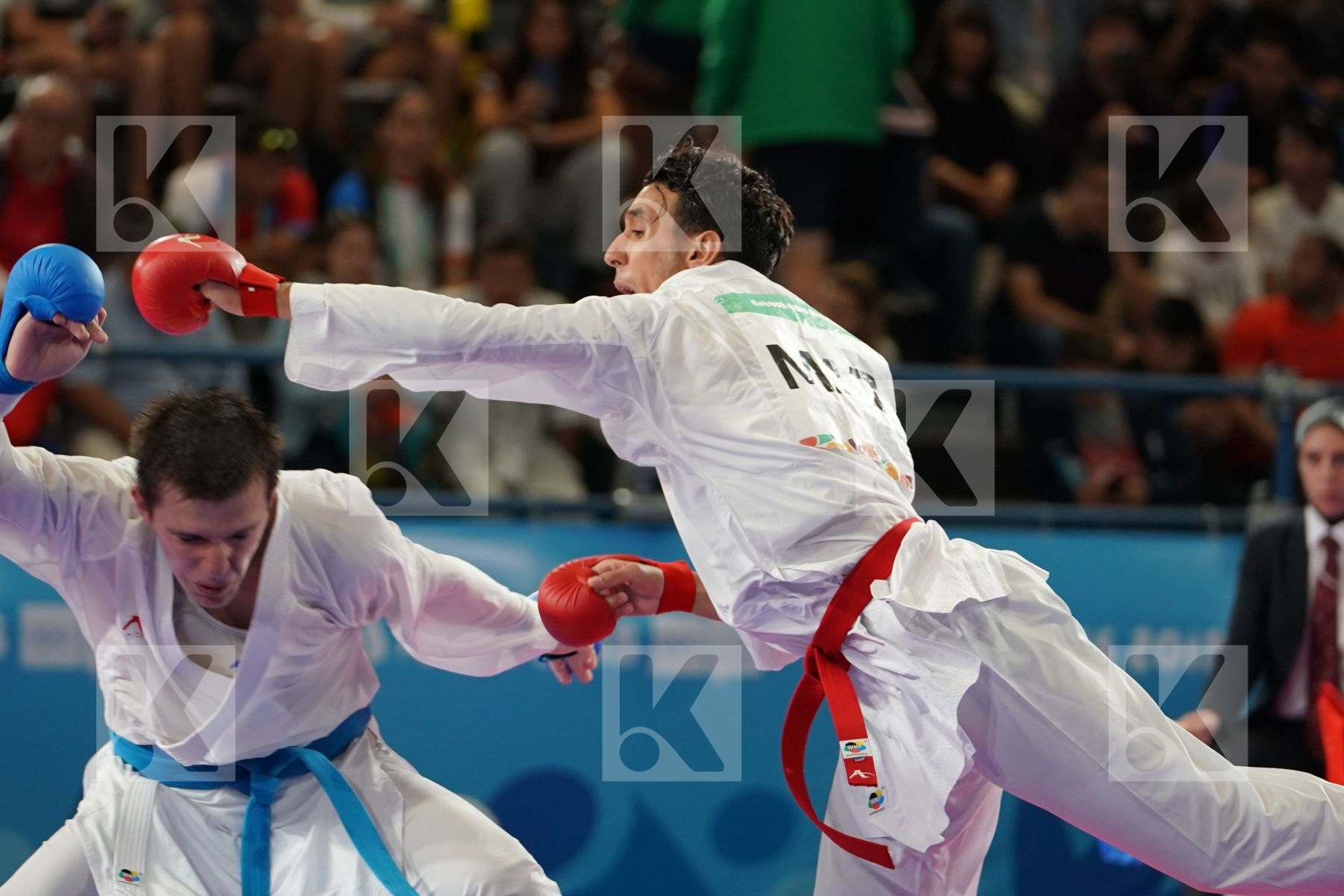 NABIL ECH-CHAABI (MOROCCO) vs ROBERT AVAKIMOV (RUSSIA) in Senior Kumite 68+ Kg - Qualification