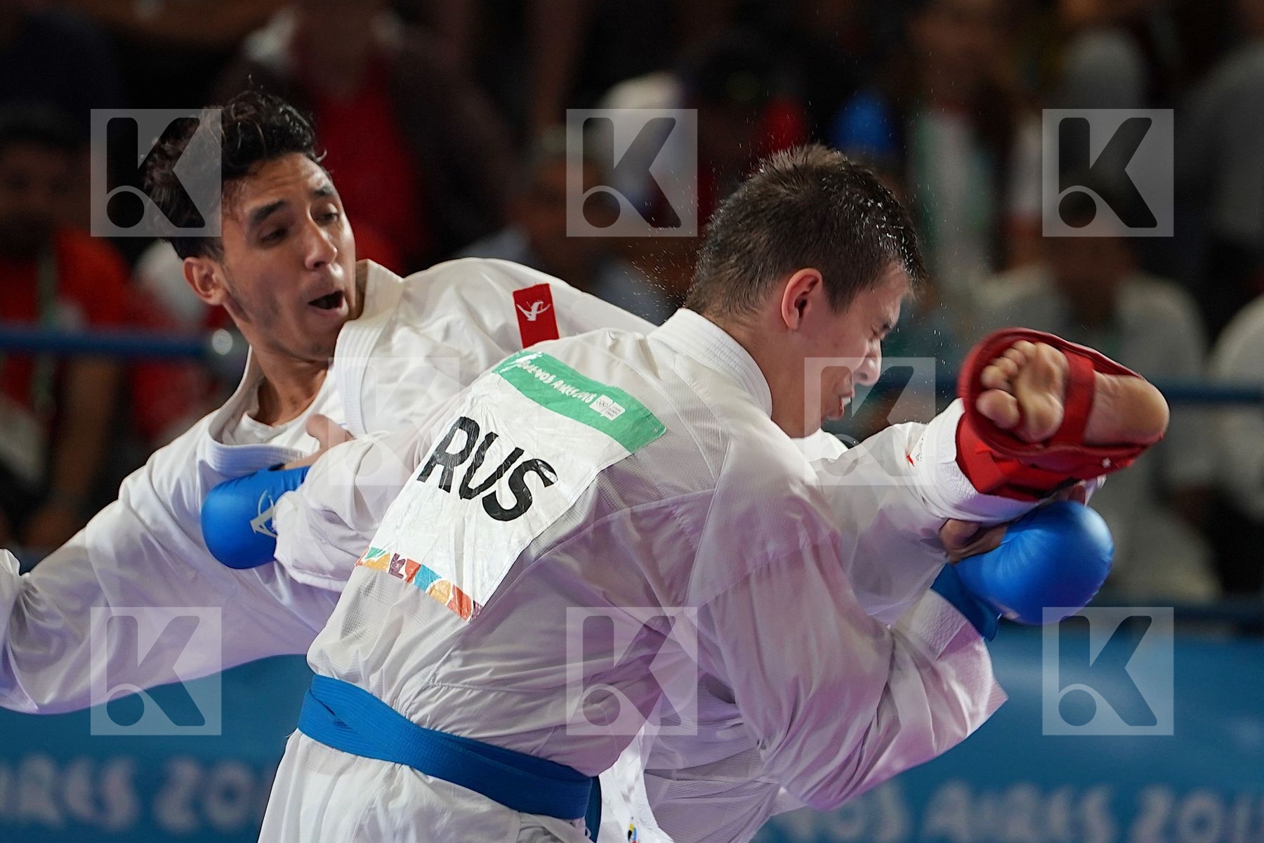 NABIL ECH-CHAABI (MOROCCO) vs ROBERT AVAKIMOV (RUSSIA) in Senior Kumite 68+ Kg - Qualification