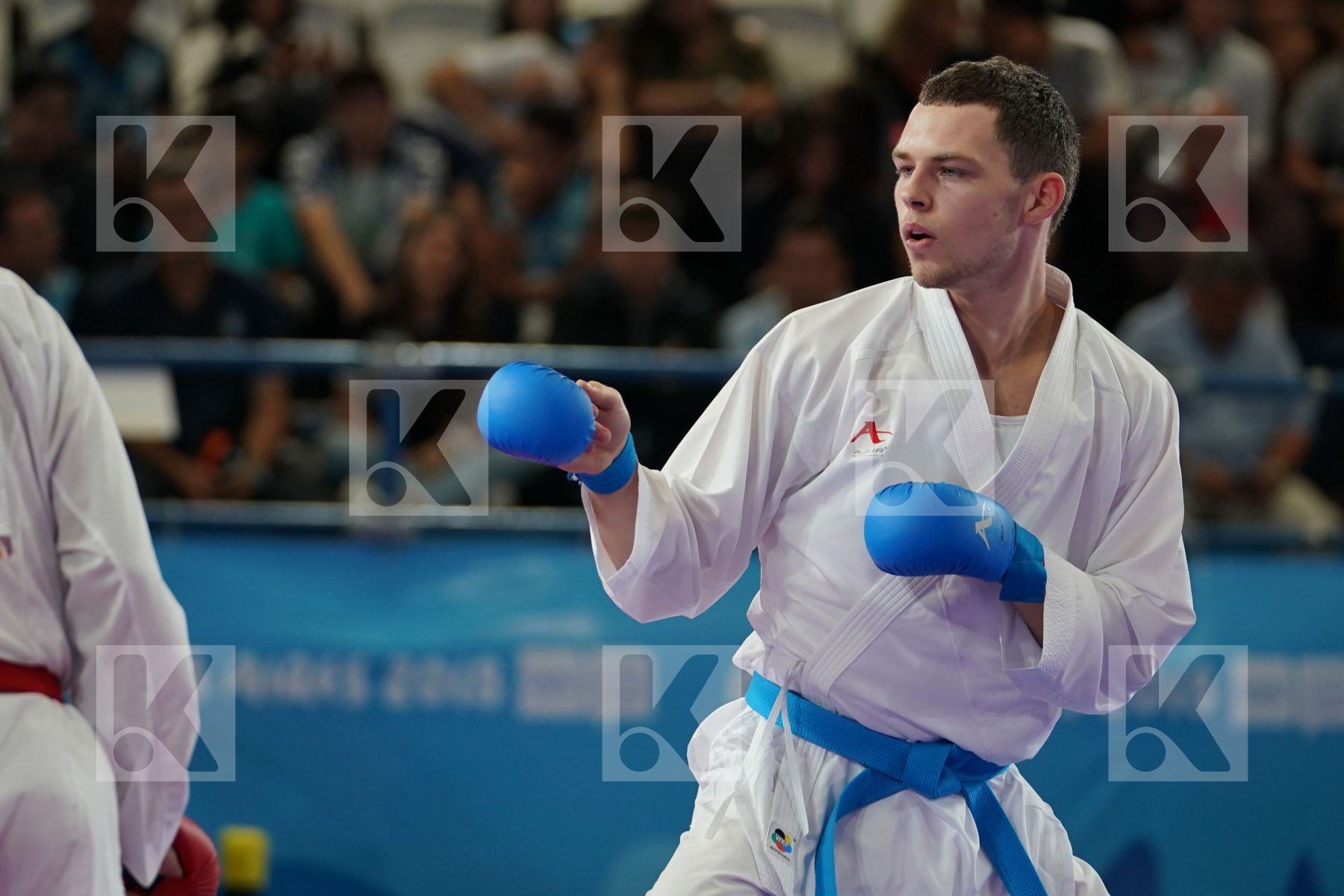 TOMAS KOSA (SLOVAKIA) vs KEISEI SAKIYAMA (JAPAN) in Senior Kumite 68+ Kg - Qualification