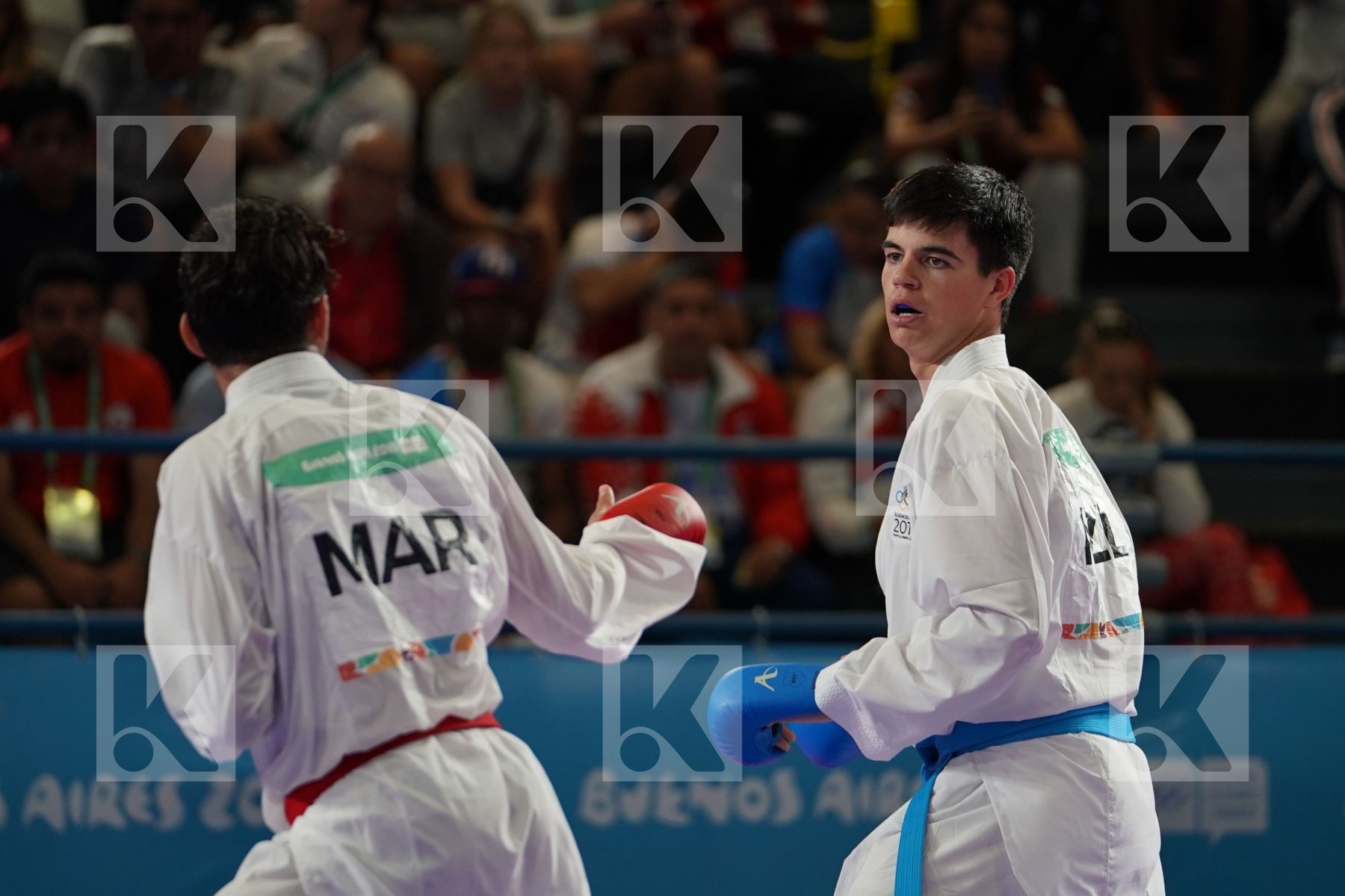 NABIL ECH-CHAABI (MOROCCO) vs RAUKAWA JEFFERIES (NEW ZEALAND) in Senior Kumite 68+ Kg - Qualification
