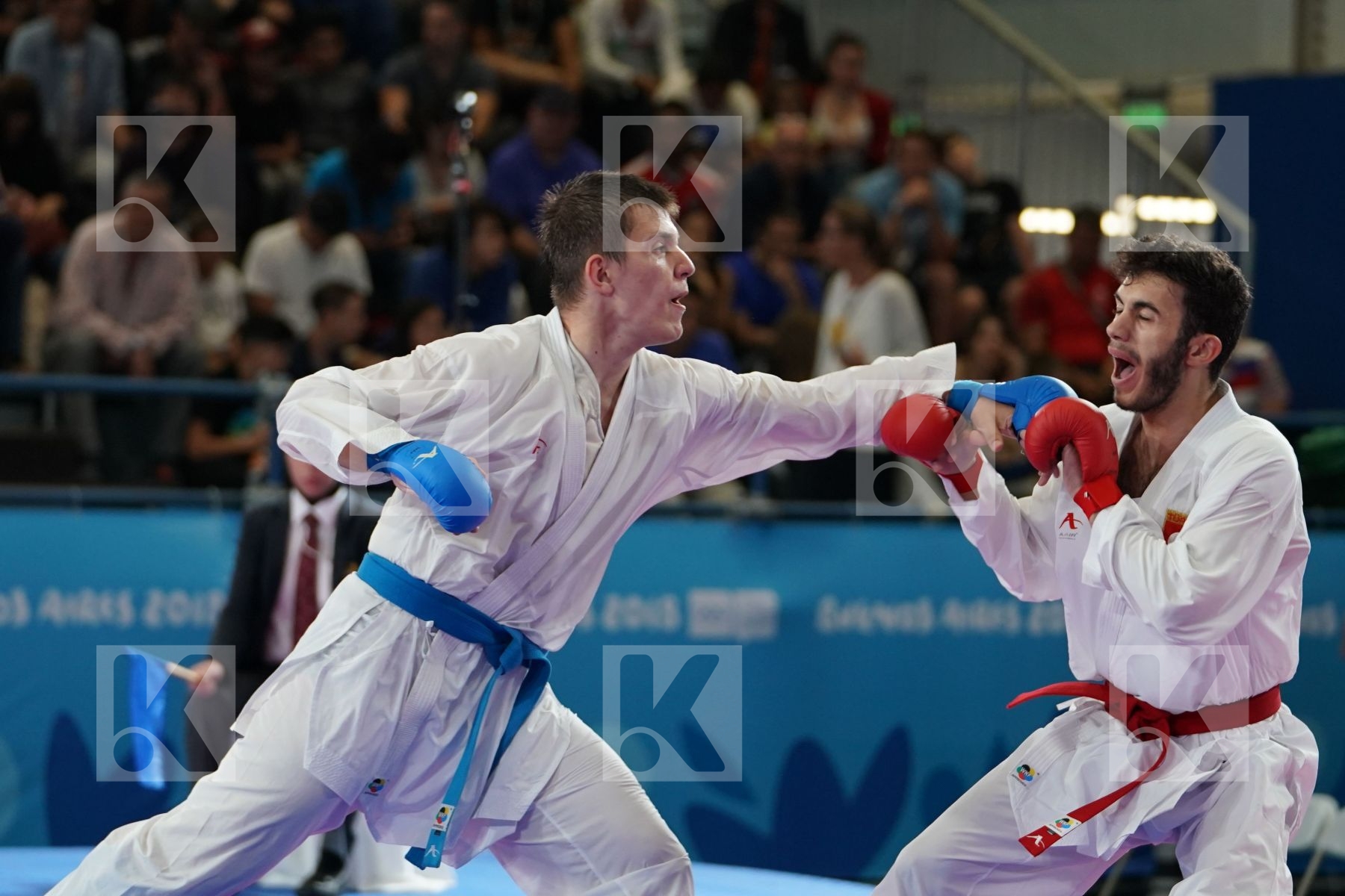 ENES BULUT (TURKEY) vs ROBERT AVAKIMOV (RUSSIA) in Senior Kumite 68+ Kg - Qualification