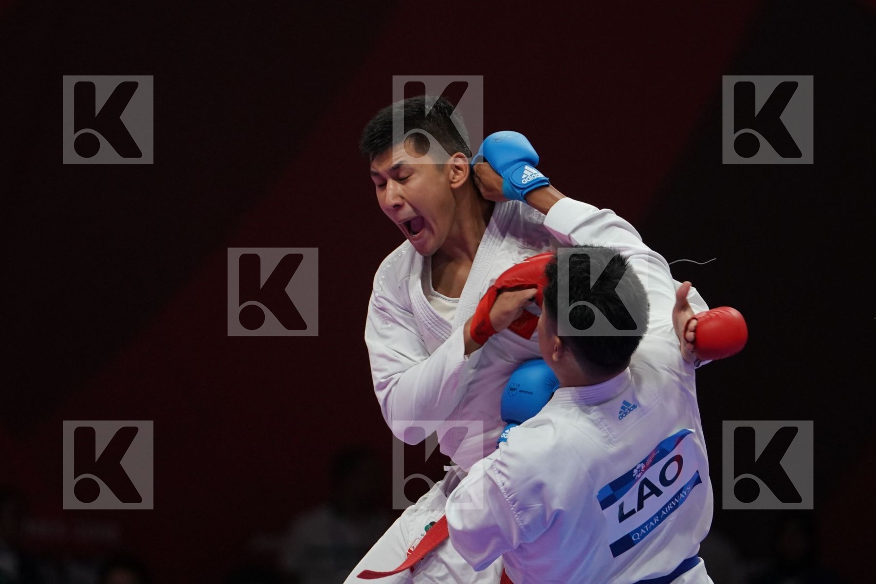 DANIYAR YULDASHEV (KAZAKHSTAN) vs TEERAWAT KANGTONG (THAILAND) in Senior Kumite 84+ Kg - Qualification