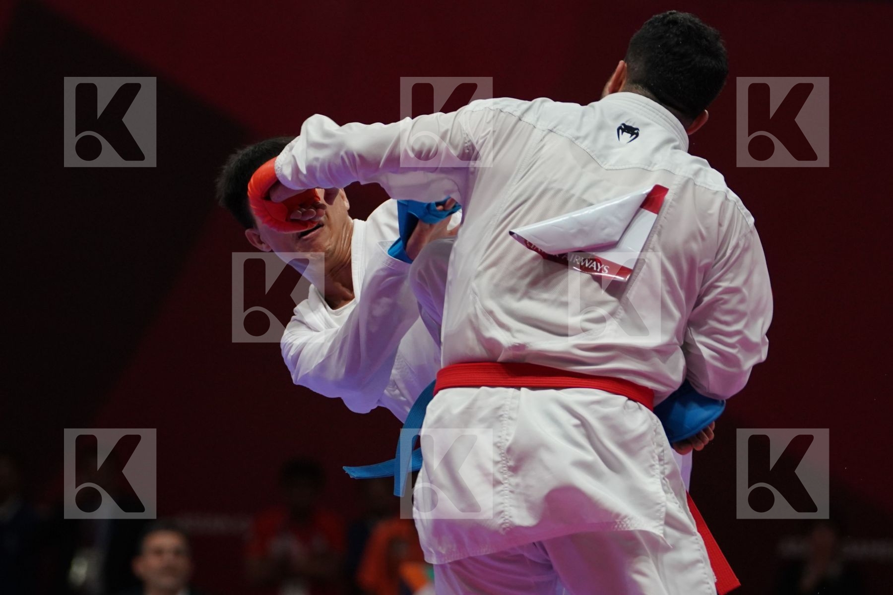 SAJAD GANJZADEH (ISLAMIC REPUBLIC OF IRAN) vs MINH PHUNG NGUYEN (VIETNAM) in Senior Kumite 68+ Kg - podium ceremony