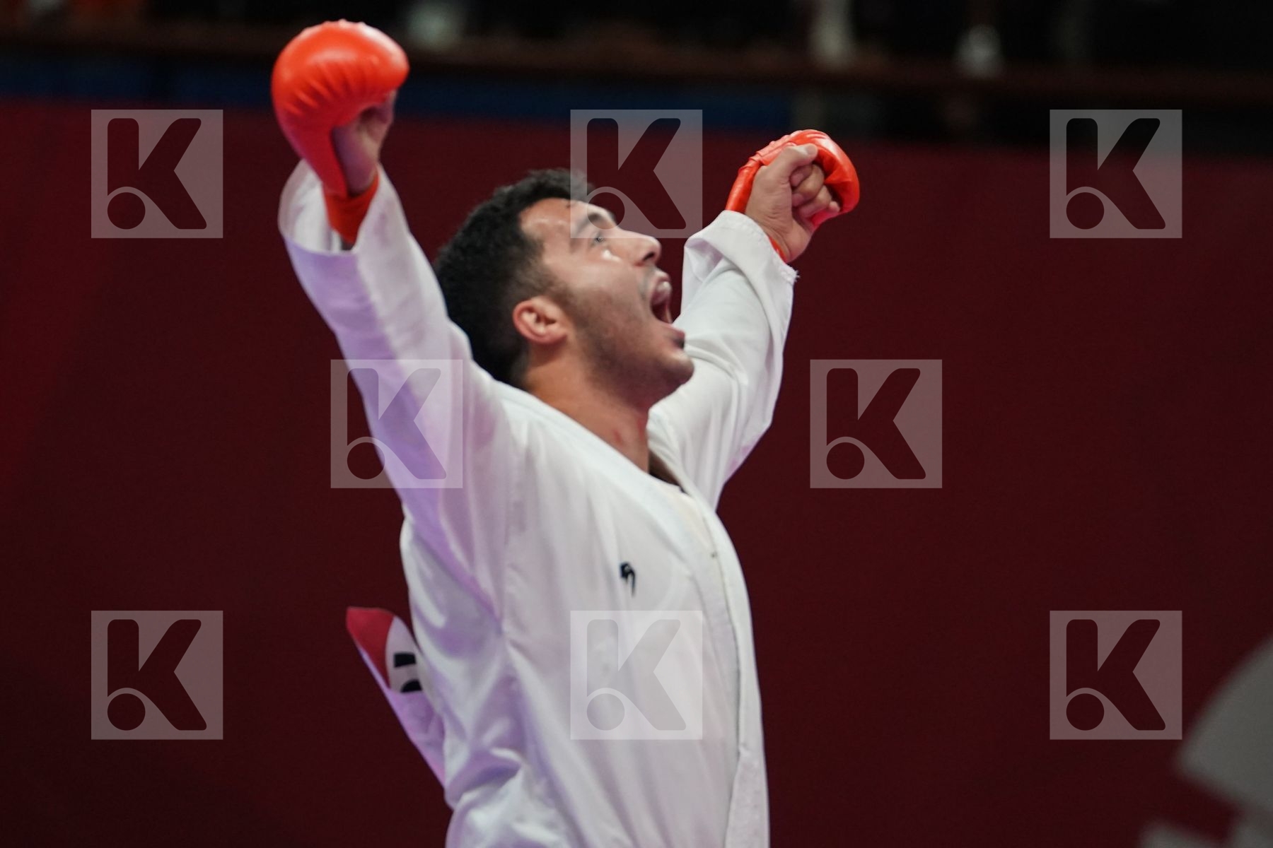 SAJAD GANJZADEH (ISLAMIC REPUBLIC OF IRAN) vs MINH PHUNG NGUYEN (VIETNAM) in Senior Kumite 68+ Kg - podium ceremony