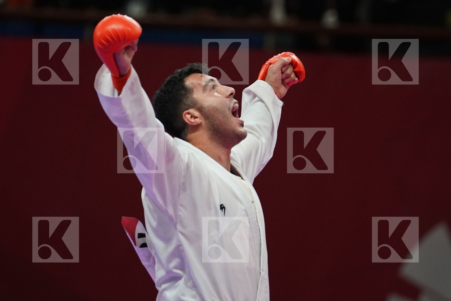 SAJAD GANJZADEH (ISLAMIC REPUBLIC OF IRAN) vs MINH PHUNG NGUYEN (VIETNAM) in Senior Kumite 68+ Kg - podium ceremony