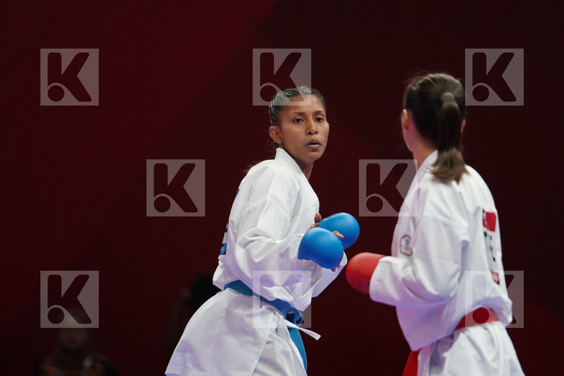TZUYUN WEN (CHINESE TAIPEI) vs SYAKILLA SALNI JEFRY KRISNAN (MALAYSIA) in Senior Kumite -55 Kg - Qualification