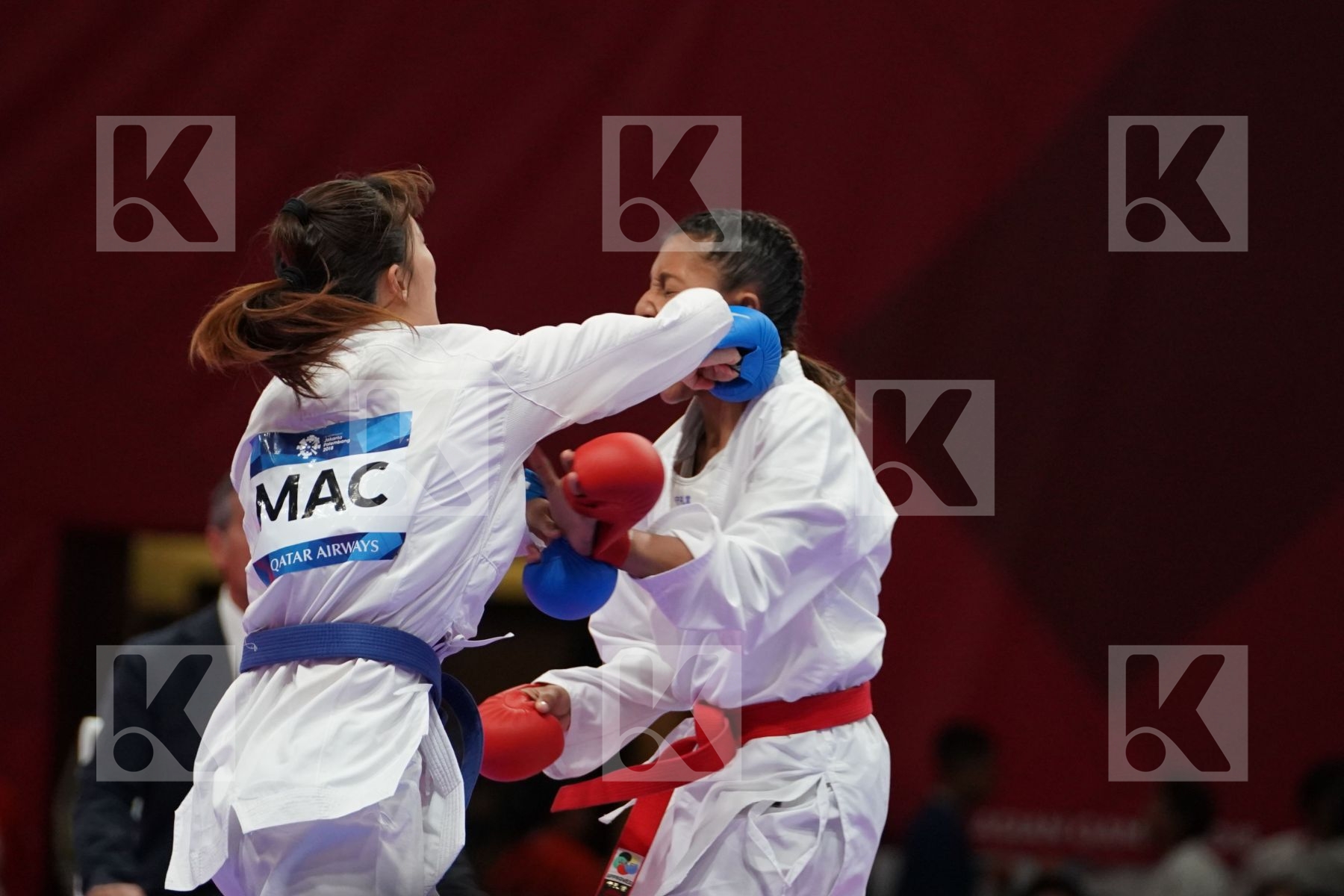 SYAKILLA SALNI JEFRY KRISNAN (MALAYSIA) vs SOK I WONG (MACAO) in Senior Kumite -55 Kg - Bronze bout