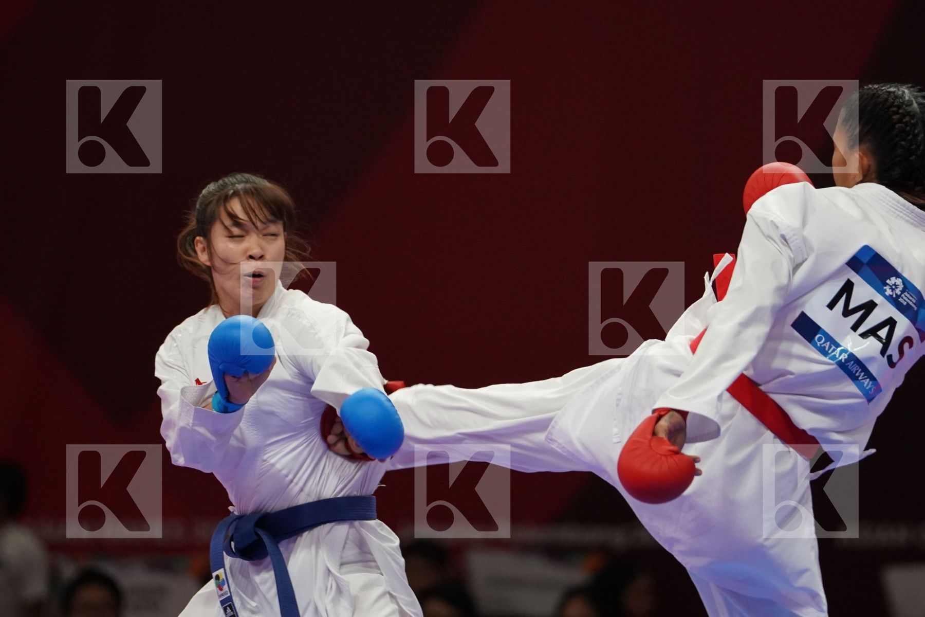 SYAKILLA SALNI JEFRY KRISNAN (MALAYSIA) vs SOK I WONG (MACAO) in Senior Kumite -55 Kg - Bronze bout