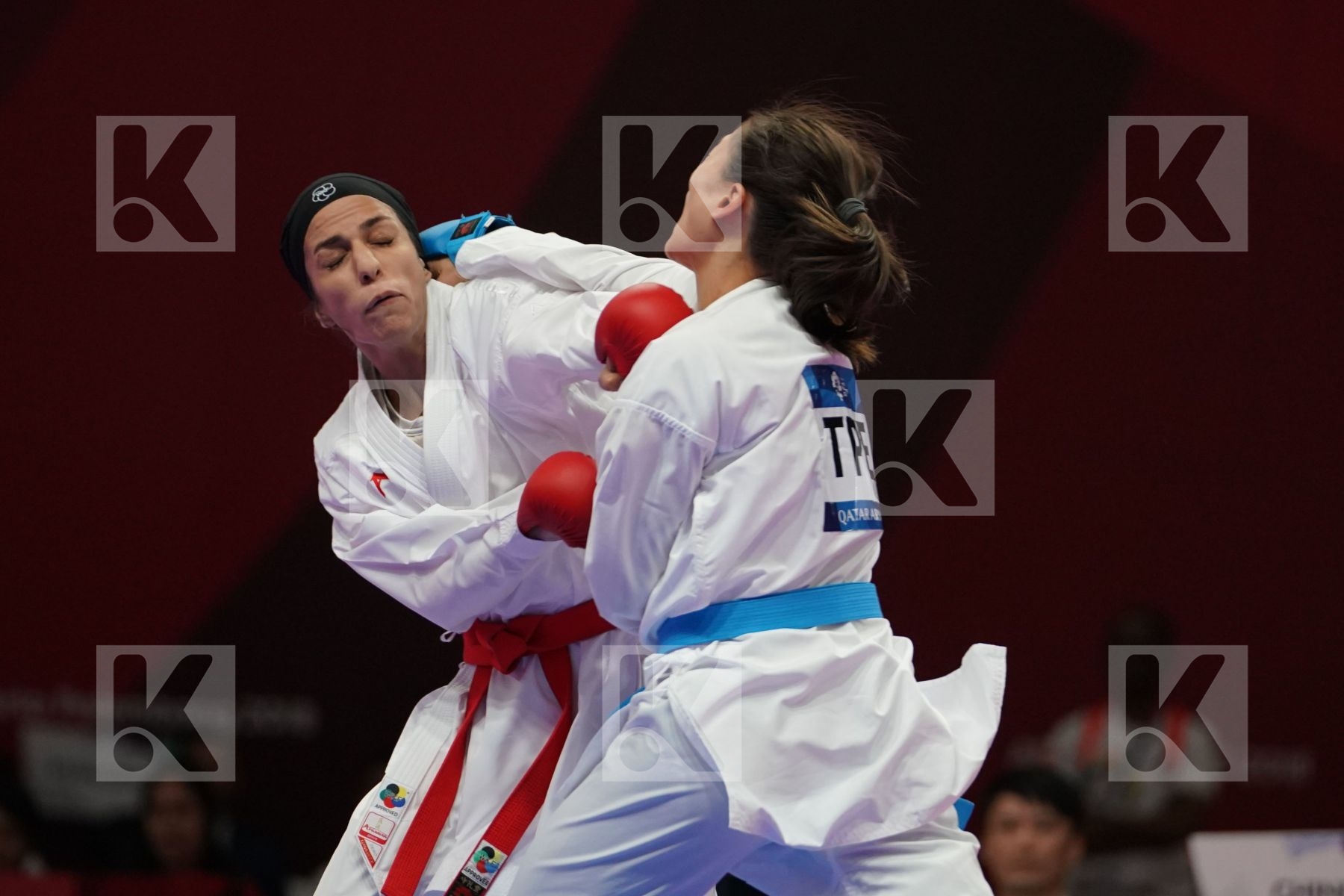 TARAVAT KHAKSAR (ISLAMIC REPUBLIC OF IRAN) vs TZUYUN WEN (CHINESE TAIPEI) in Senior Kumite -55 Kg - Final bout