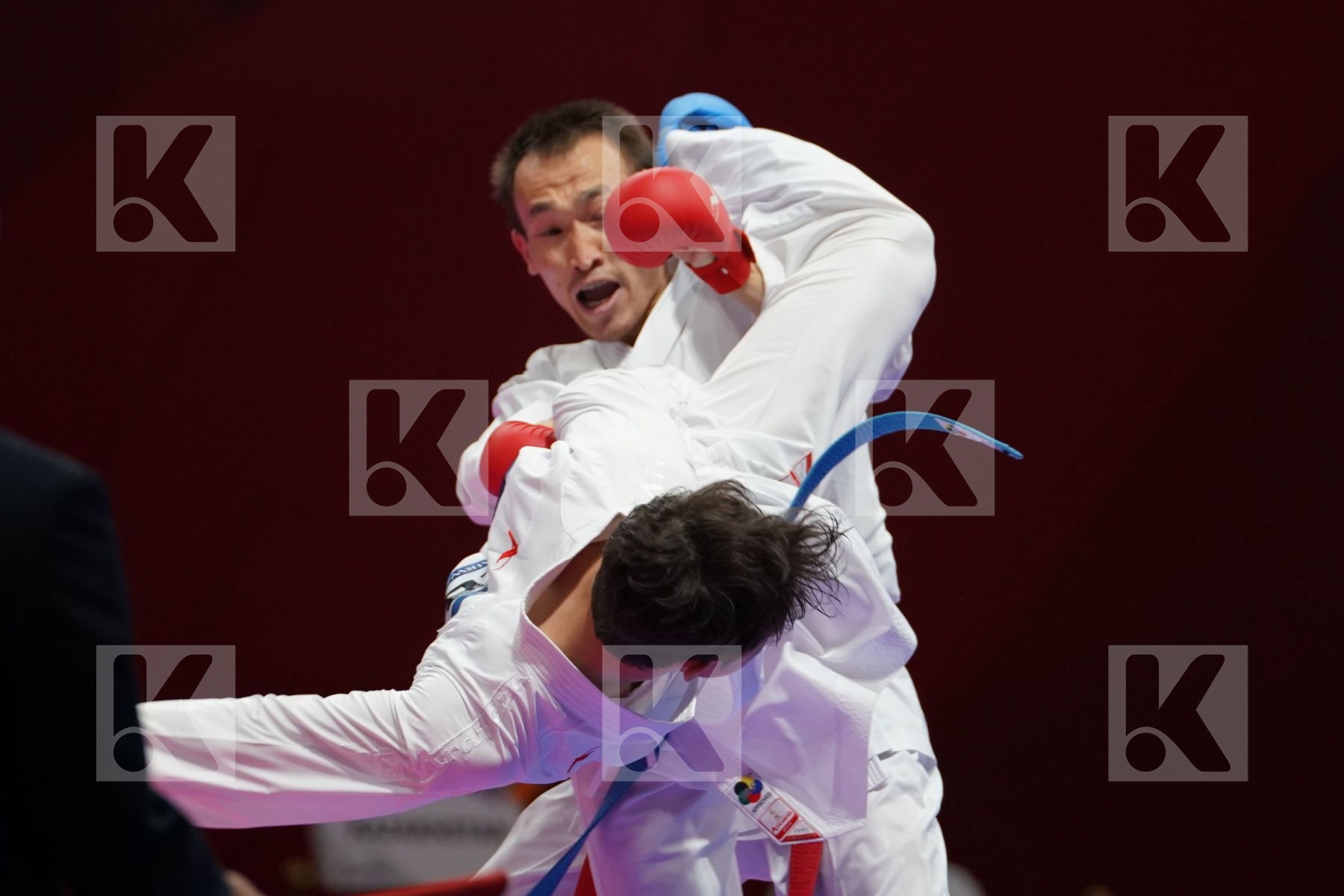 DARKHAN ASSADILOV (KAZAKHSTAN) vs SADRIDDIN SAYMATOV (UZBEKISTAN) in Senior Kumite -60 Kg - Qualification