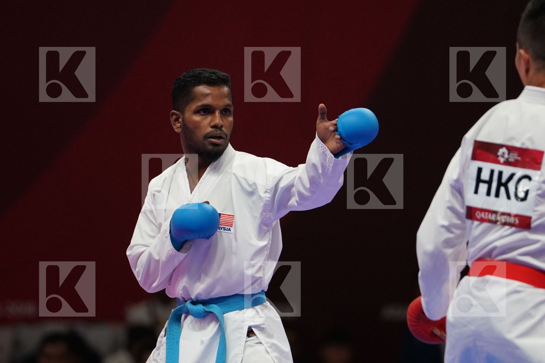 CHUN HO LEE (HONG KONG) vs PREM KUMAR SELVAM (MALAYSIA) in Senior Kumite -60 Kg - Bronze bout