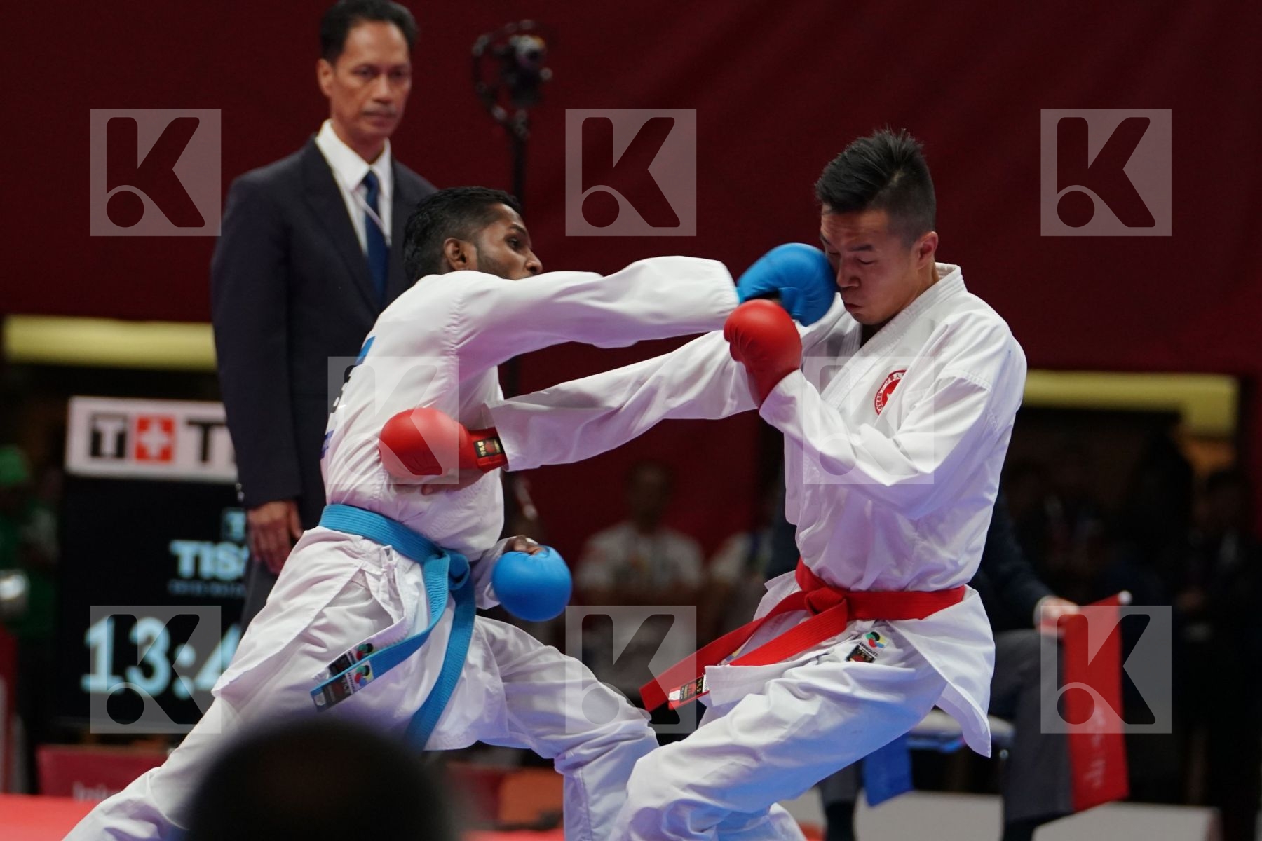 CHUN HO LEE (HONG KONG) vs PREM KUMAR SELVAM (MALAYSIA) in Senior Kumite -60 Kg - Bronze bout