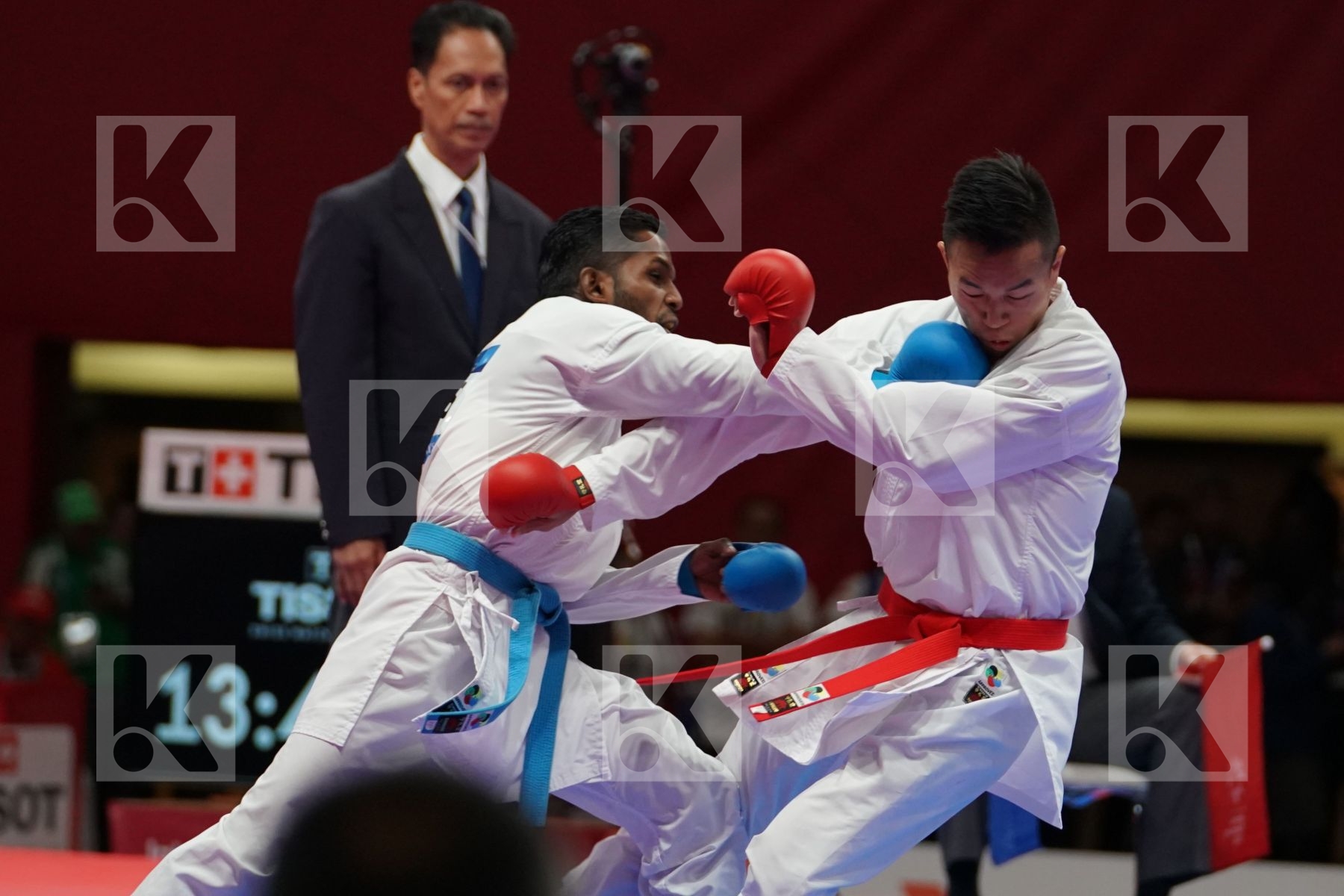CHUN HO LEE (HONG KONG) vs PREM KUMAR SELVAM (MALAYSIA) in Senior Kumite -60 Kg - Bronze bout