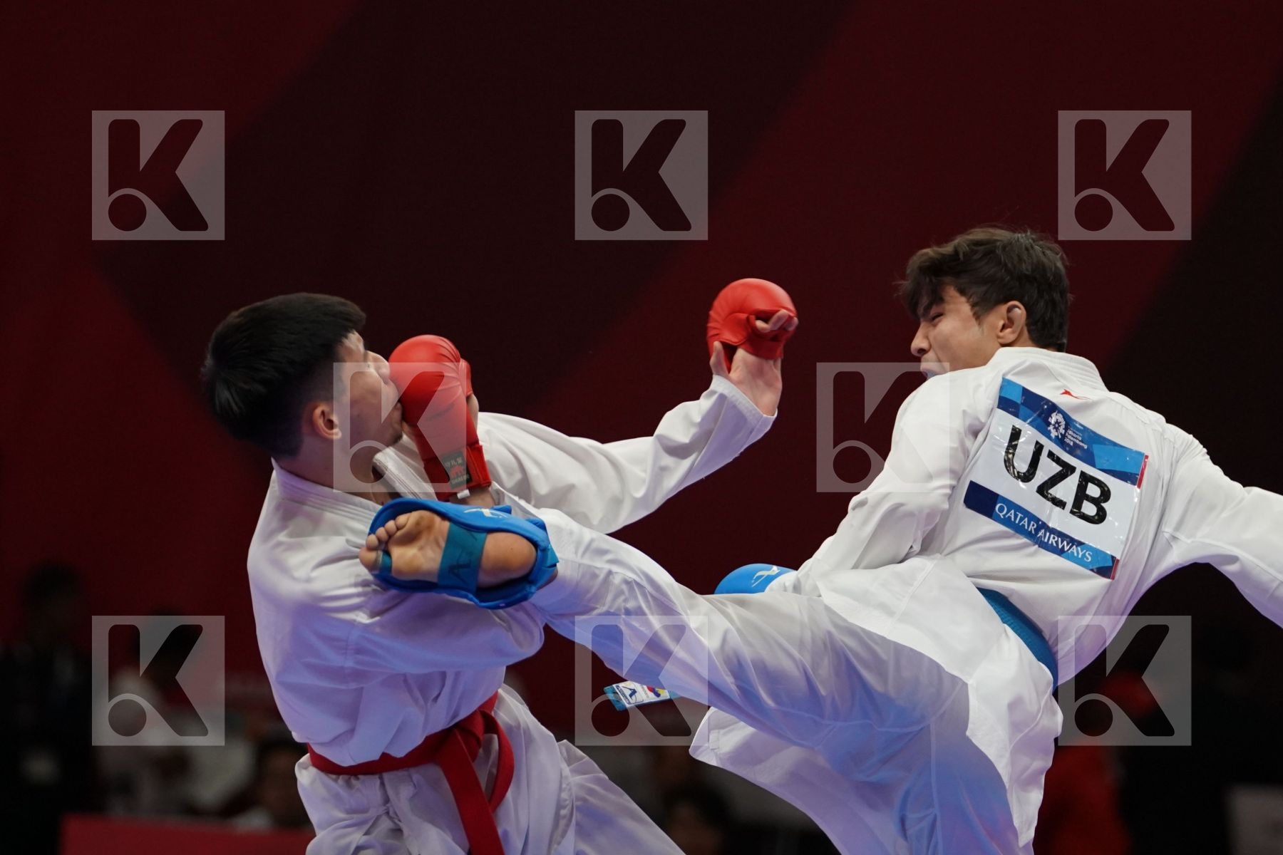 VAN HAI NGUYEN (VIETNAM) vs SADRIDDIN SAYMATOV (UZBEKISTAN) in Senior Kumite -60 Kg - Bronze bout