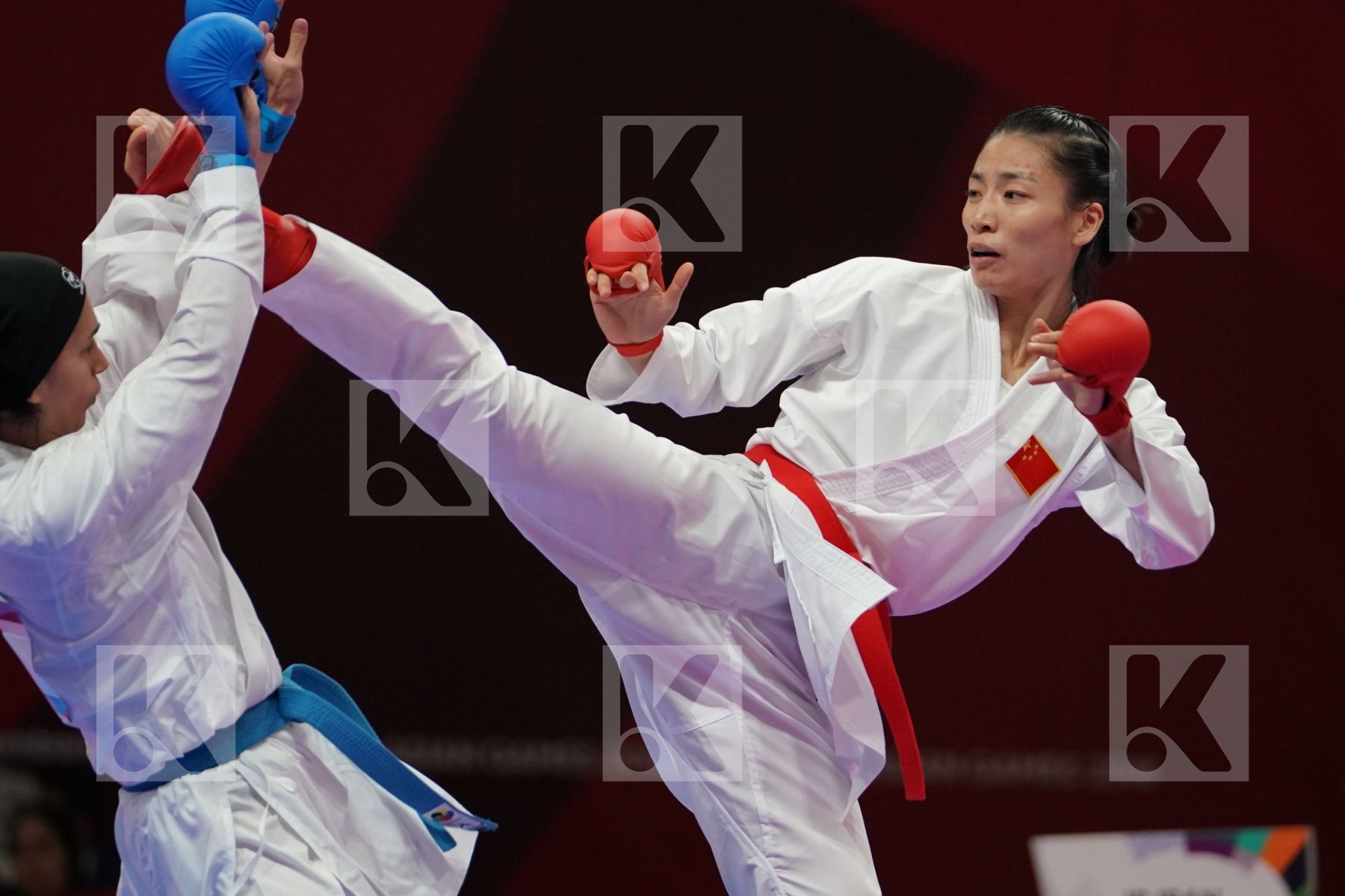 XIAOYAN YIN (CHINA) vs ROZITA ALIPOURKESHKA (ISLAMIC REPUBLIC OF IRAN) in Senior Kumite Ð 61 Kg - Final