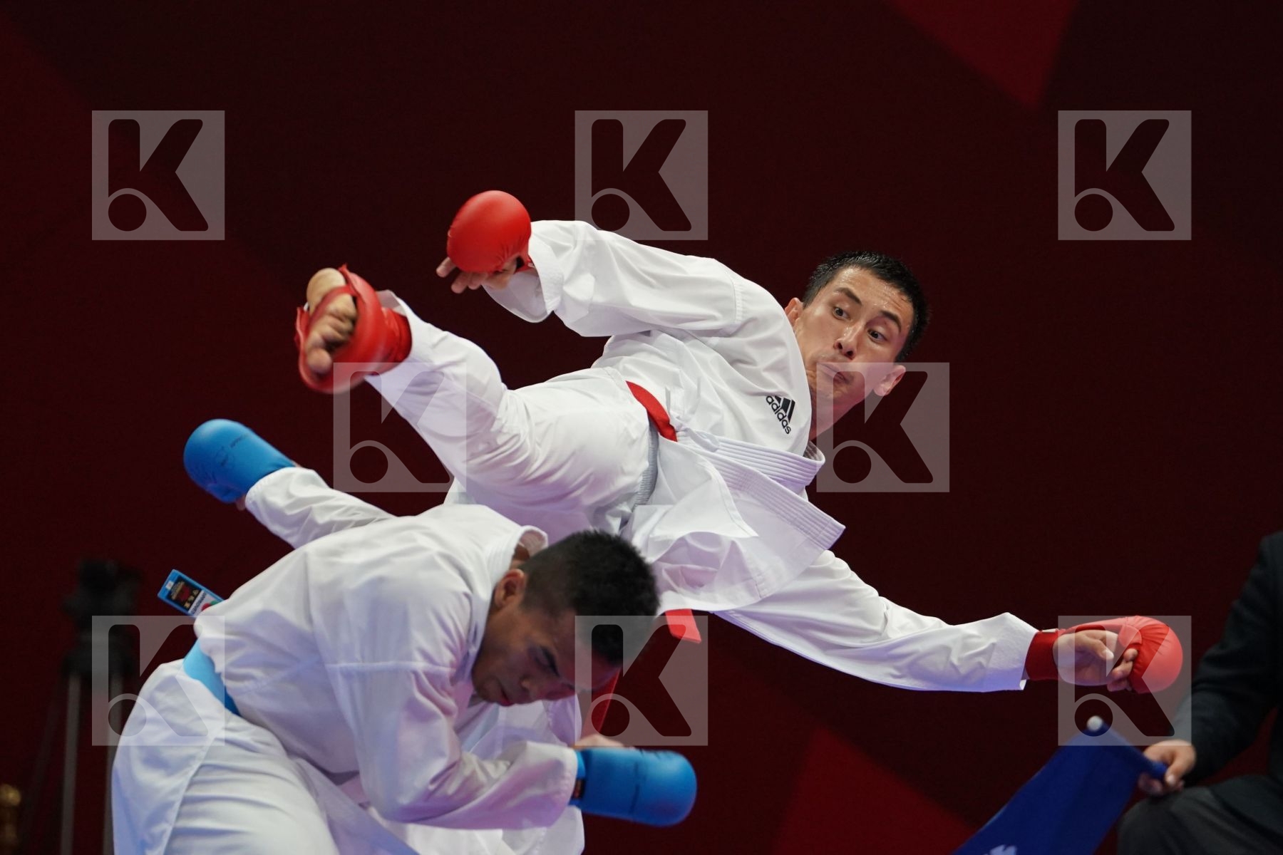 DIDAR AMIRALI (KAZAKHSTAN) vs JINTAR SIMANJUNTAK (INDONESIA) in Senior Kumite -67 Kg - Qualification
