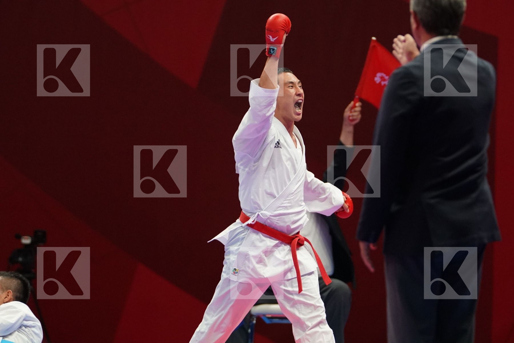 DIDAR AMIRALI (KAZAKHSTAN) vs JINTAR SIMANJUNTAK (INDONESIA) in Senior Kumite -67 Kg - Qualification