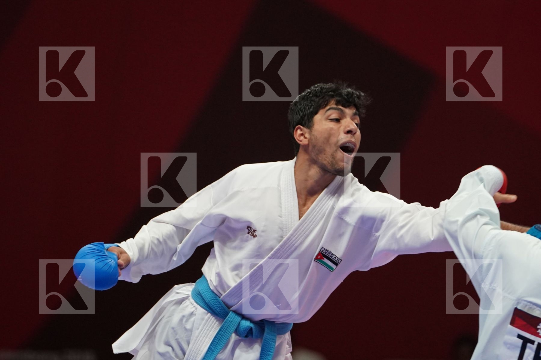 WEICHIEH TANG (CHINESE TAIPEI) vs ABDEL RAHMAN ALMASATFA (JORDAN) in Senior Kumite -67 Kg - Bronze